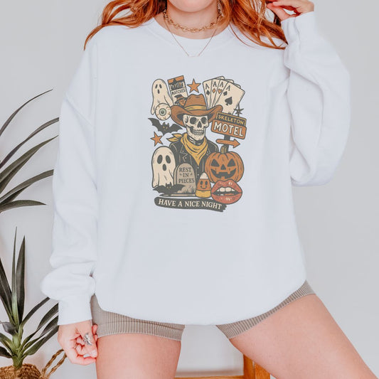 Halloween Motel Sweatshirt - Thespicyromancebookclub LLC