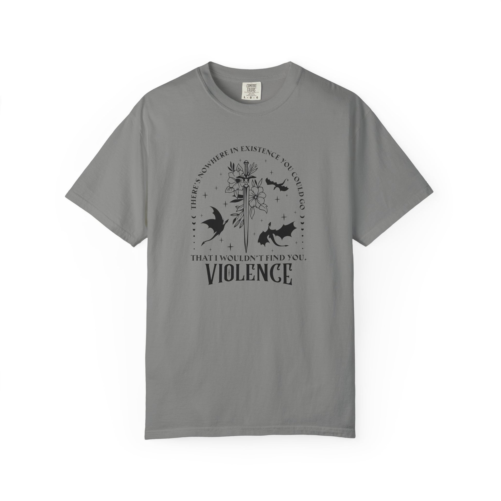 Violence Fantasy Comfort Colors T-shirt - Thespicyromancebookclub LLC