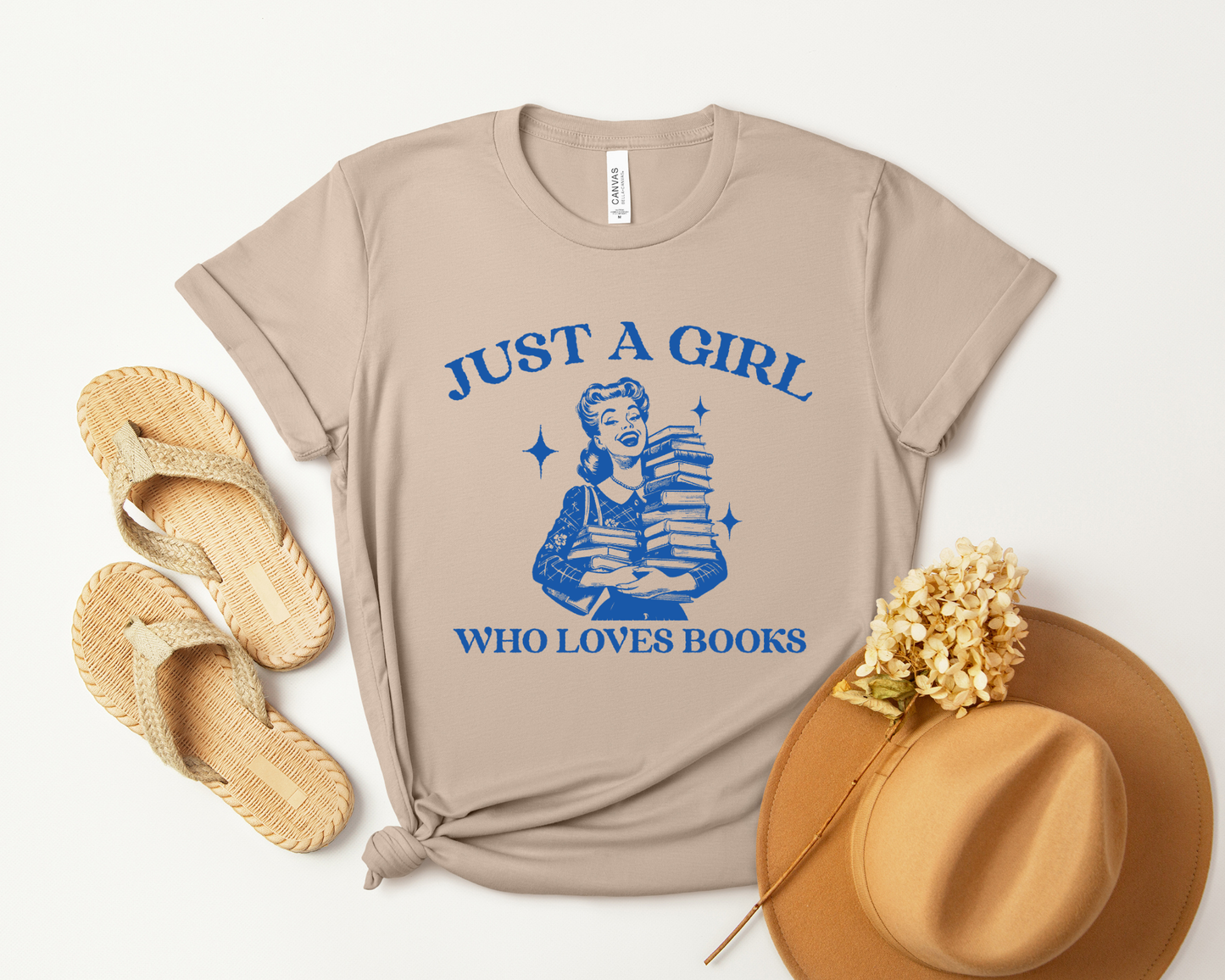 Im Just A Girl Who Loves Books T-shirt - Thespicyromancebookclub LLC