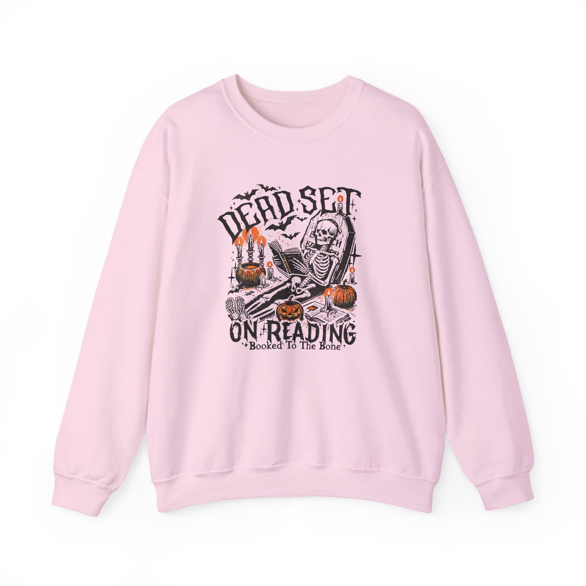 Dead Set On Reading Crewneck Sweatshirt - Thespicyromancebookclub LLC