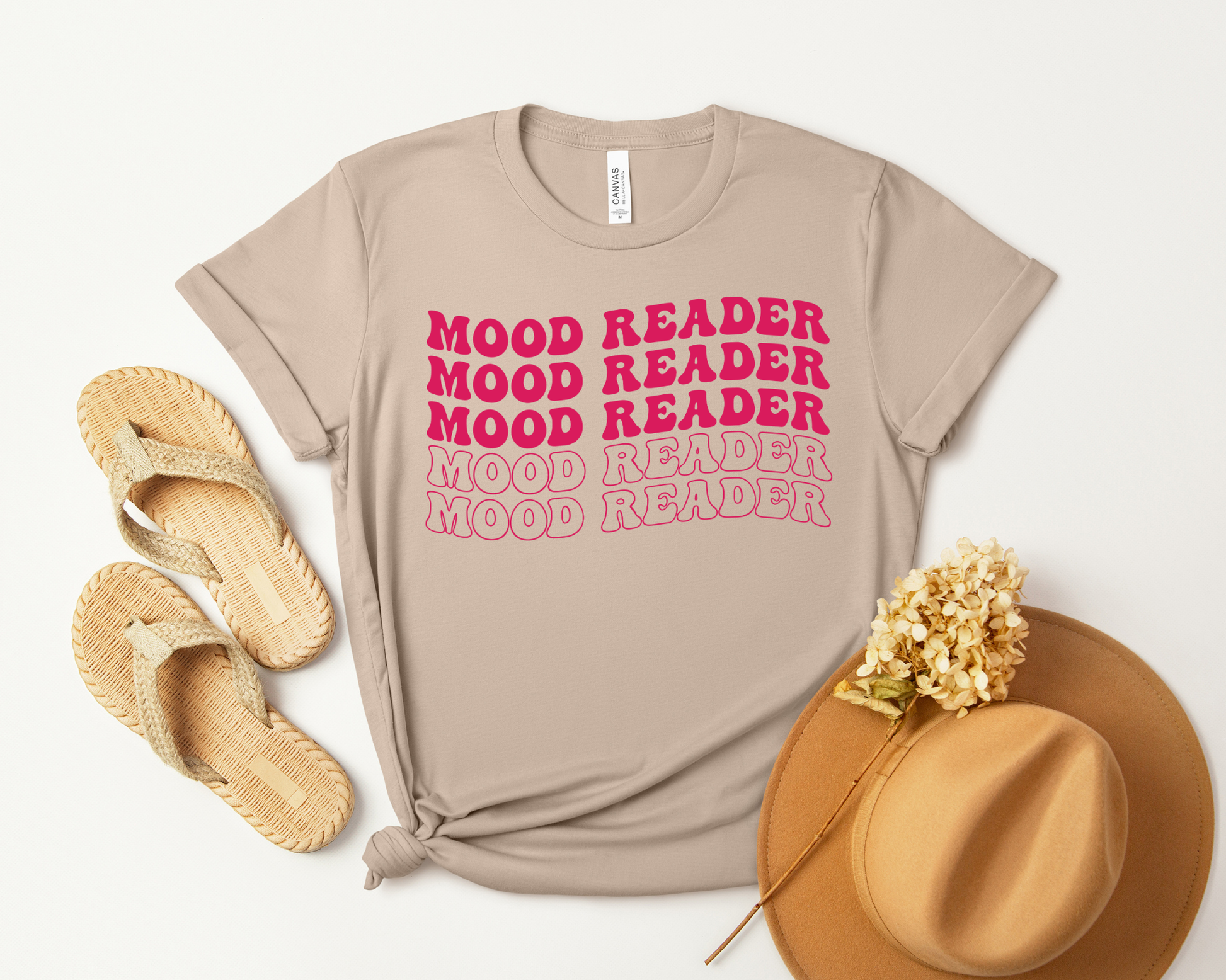 Mood Reader Pink T-shirt - Thespicyromancebookclub LLC