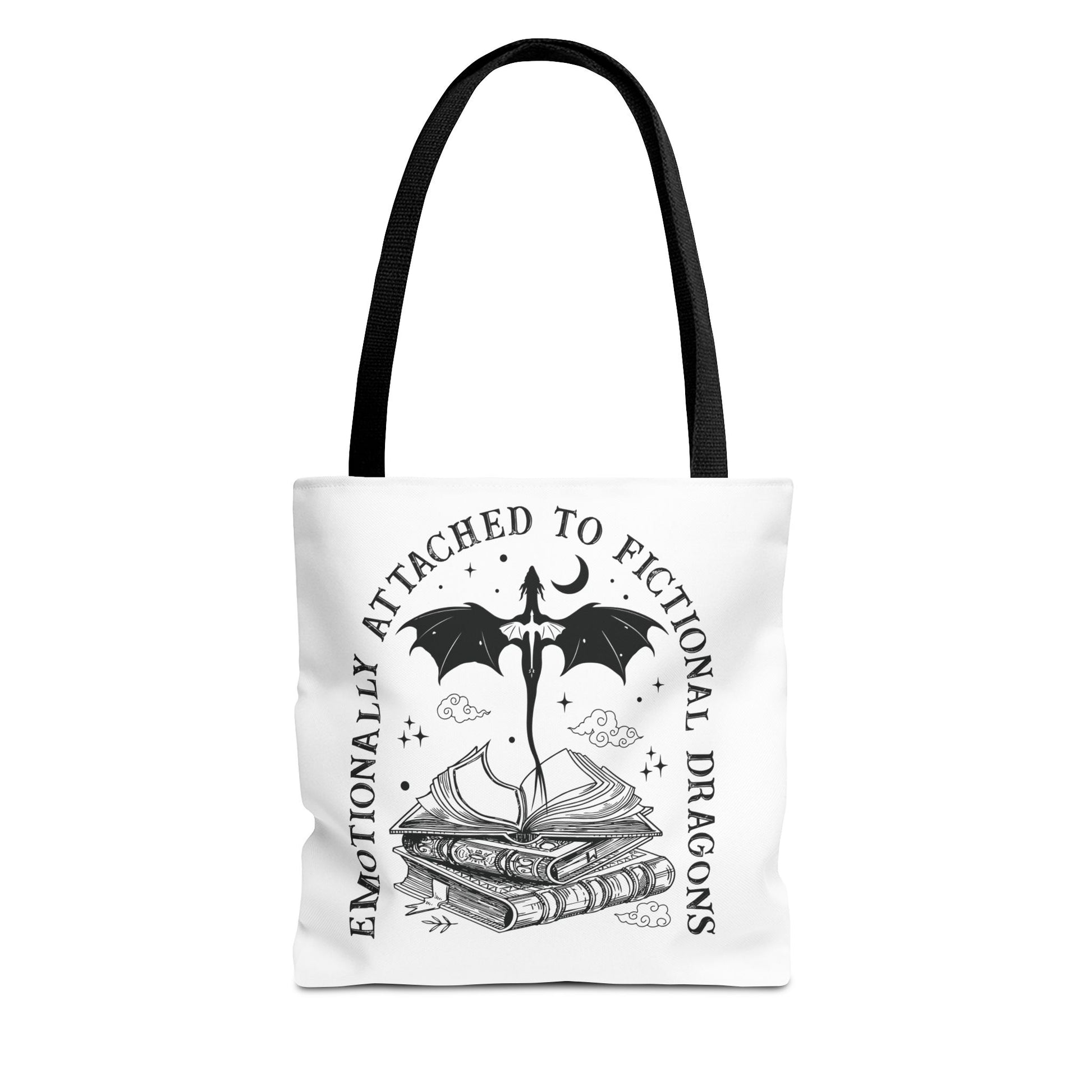 Emotionally Attached to Fictional Dragons Tote Bag - Thespicyromancebookclub LLC