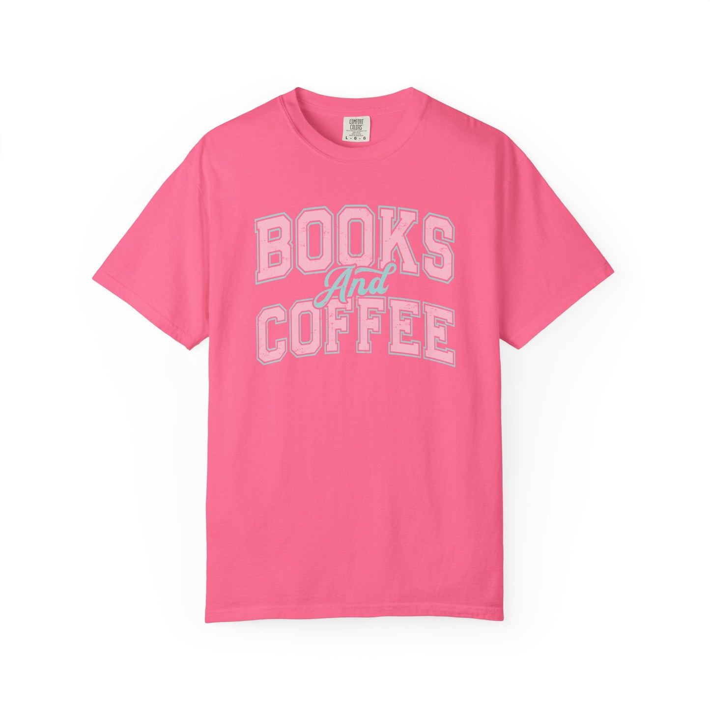 Books and Coffee Comfort Colors T-Shirt - Thespicyromancebookclub LLC