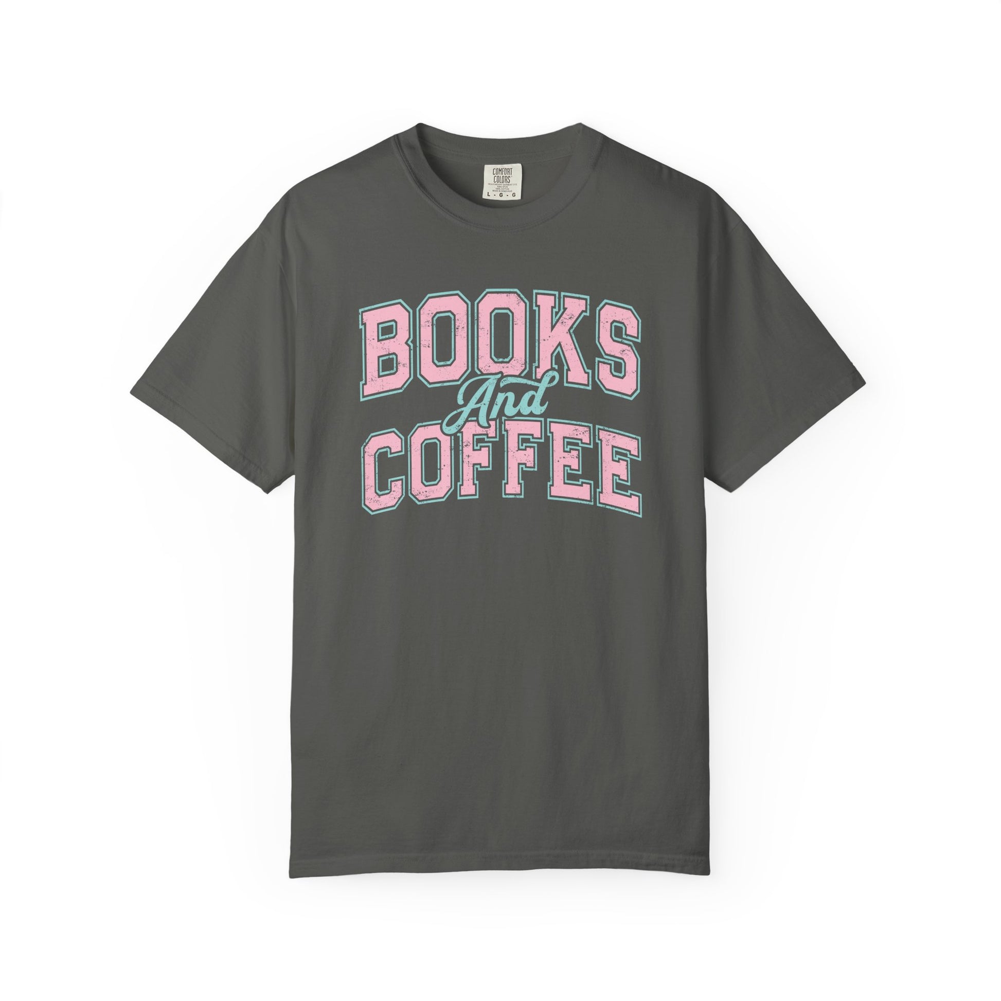 Books and Coffee Comfort Colors T-Shirt - Thespicyromancebookclub LLC