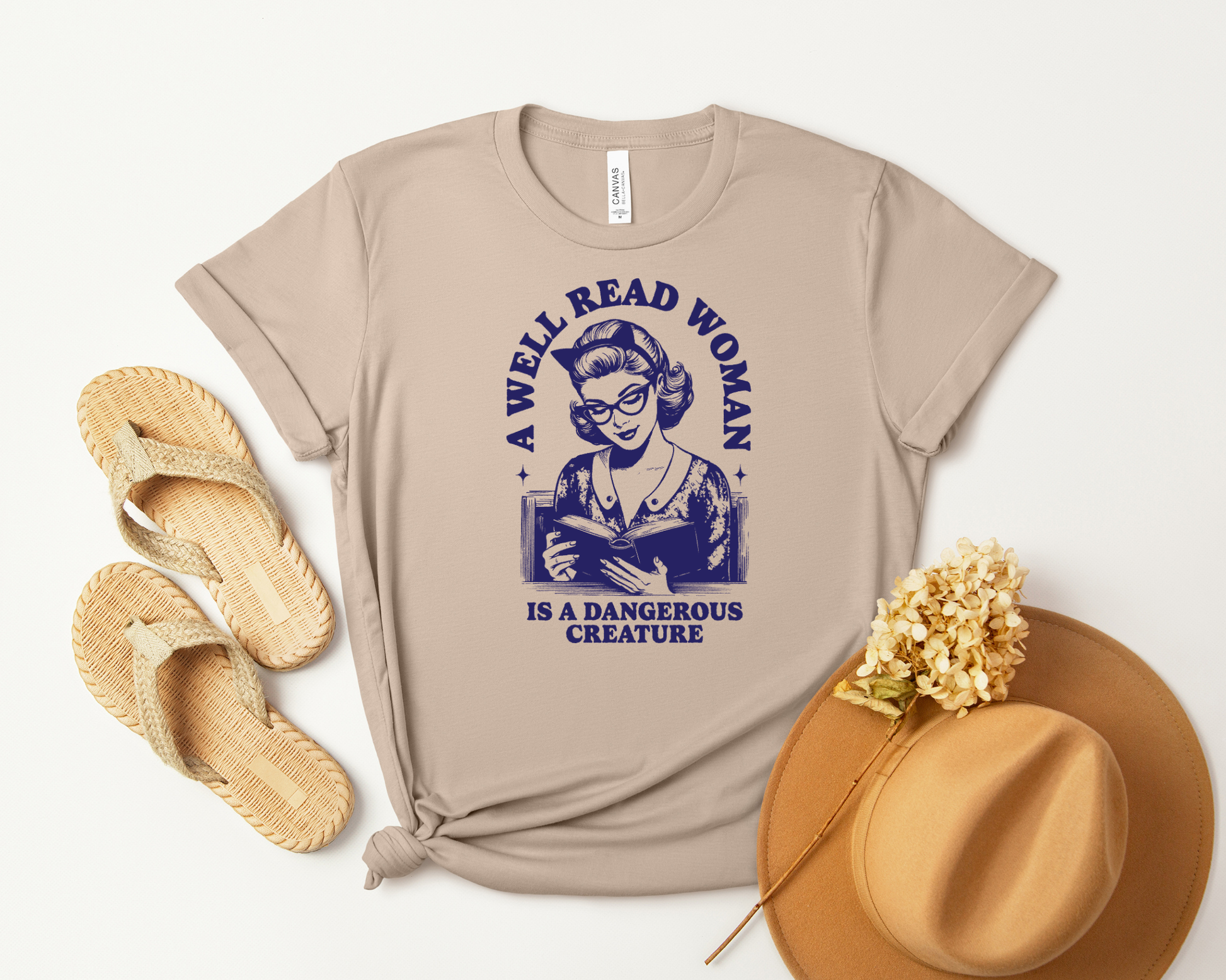 A Well Read Woman Is A Dangerous Creature T-shirt - Thespicyromancebookclub LLC