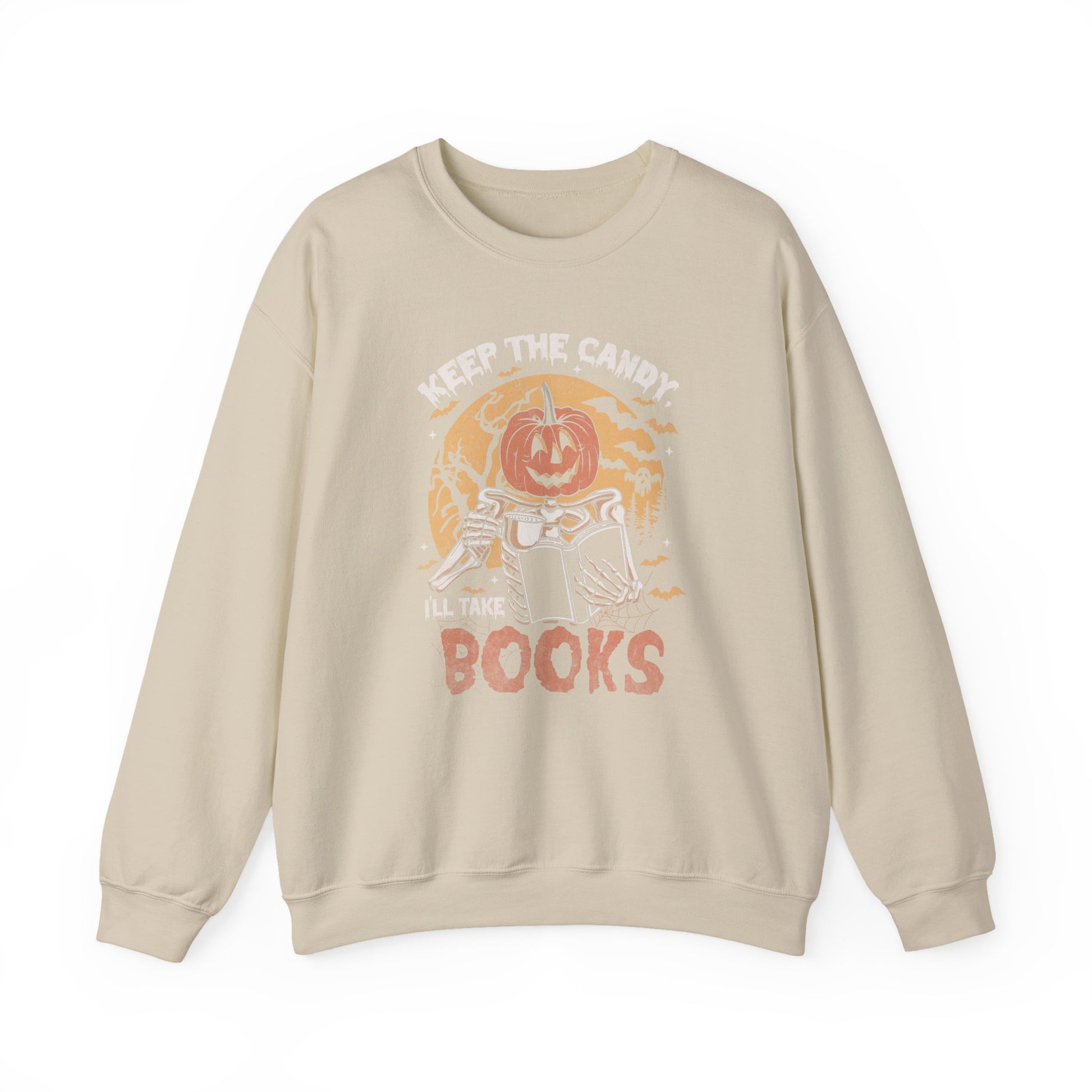 Keep The Candy Ill Take The Books Sweatshirt - Thespicyromancebookclub LLC