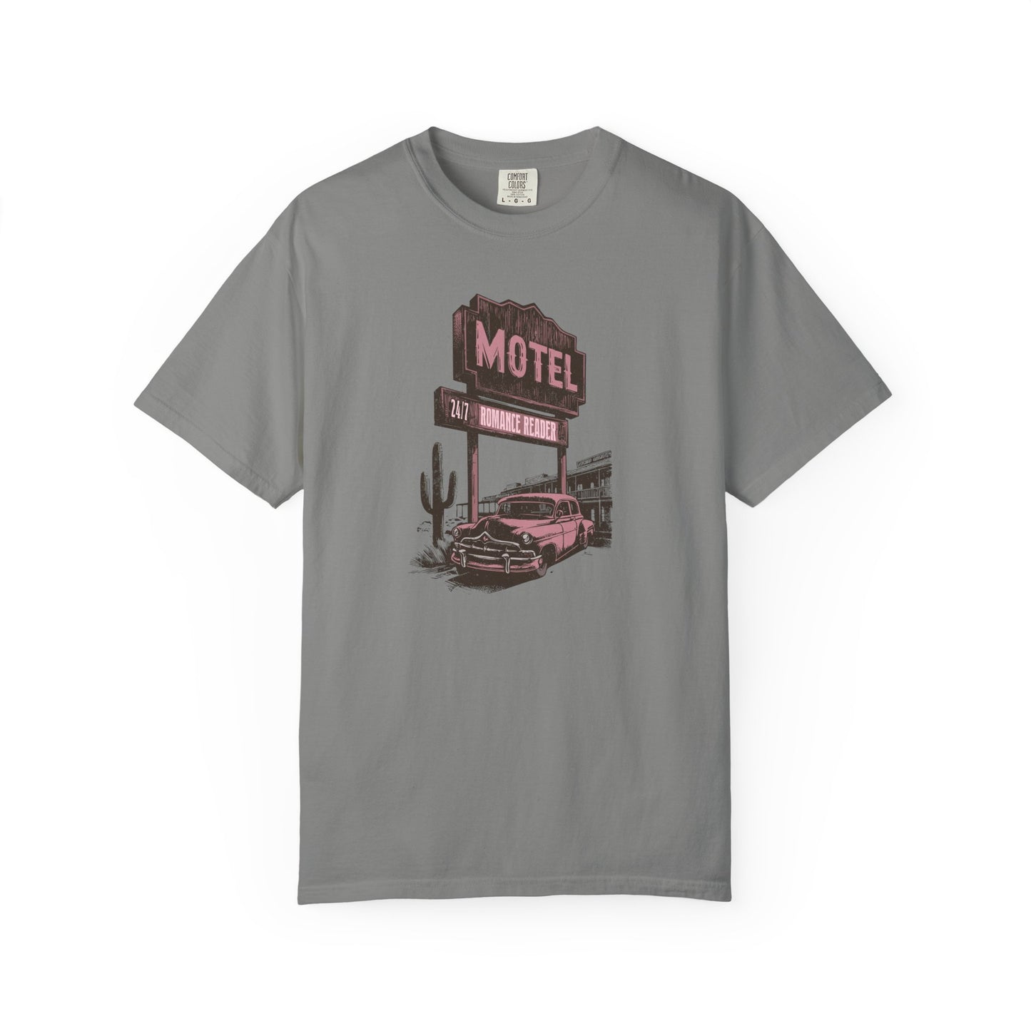 Romance Reader Motel Comfort Colors T-shirt - Thespicyromancebookclub LLC