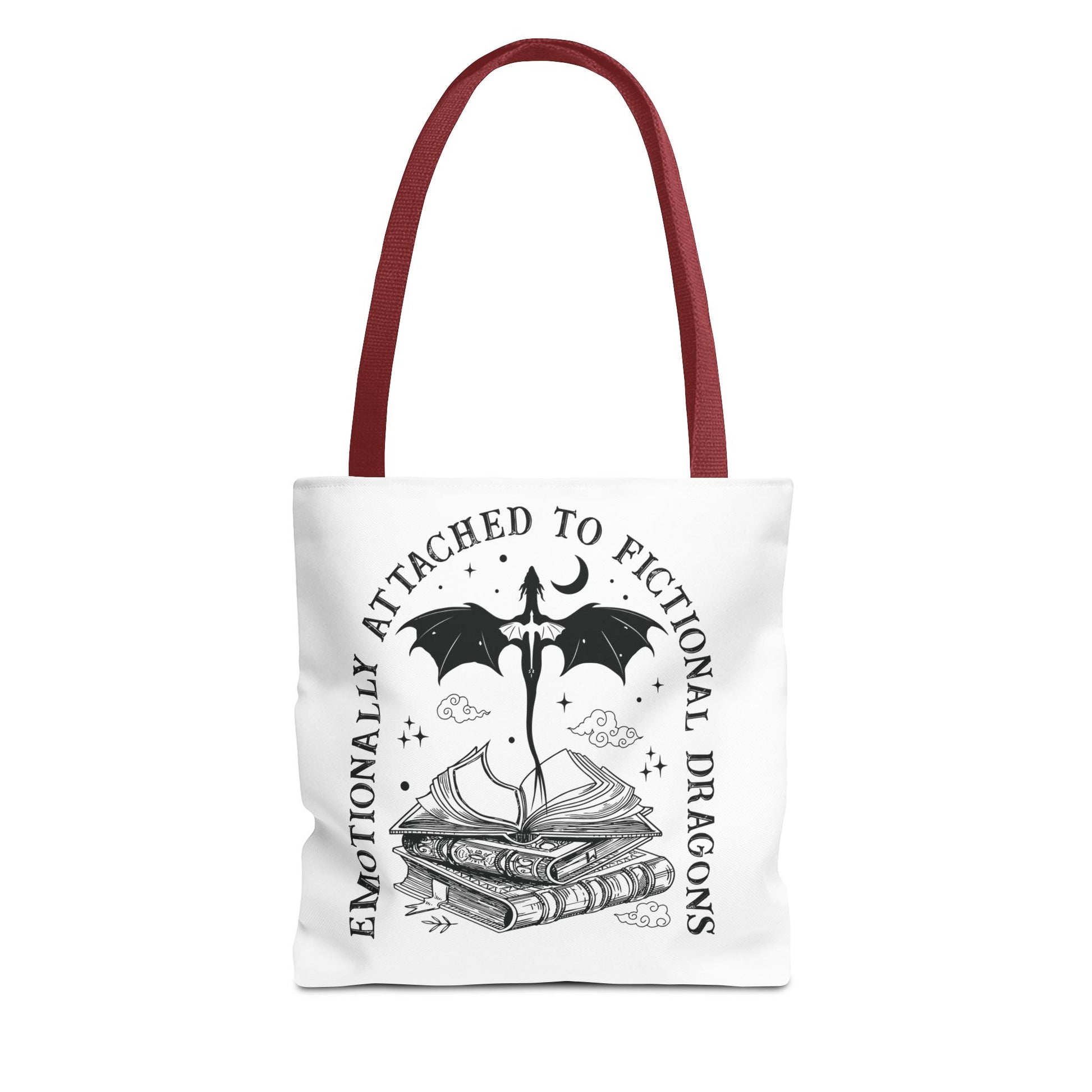 Emotionally Attached to Fictional Dragons Tote Bag - Thespicyromancebookclub LLC