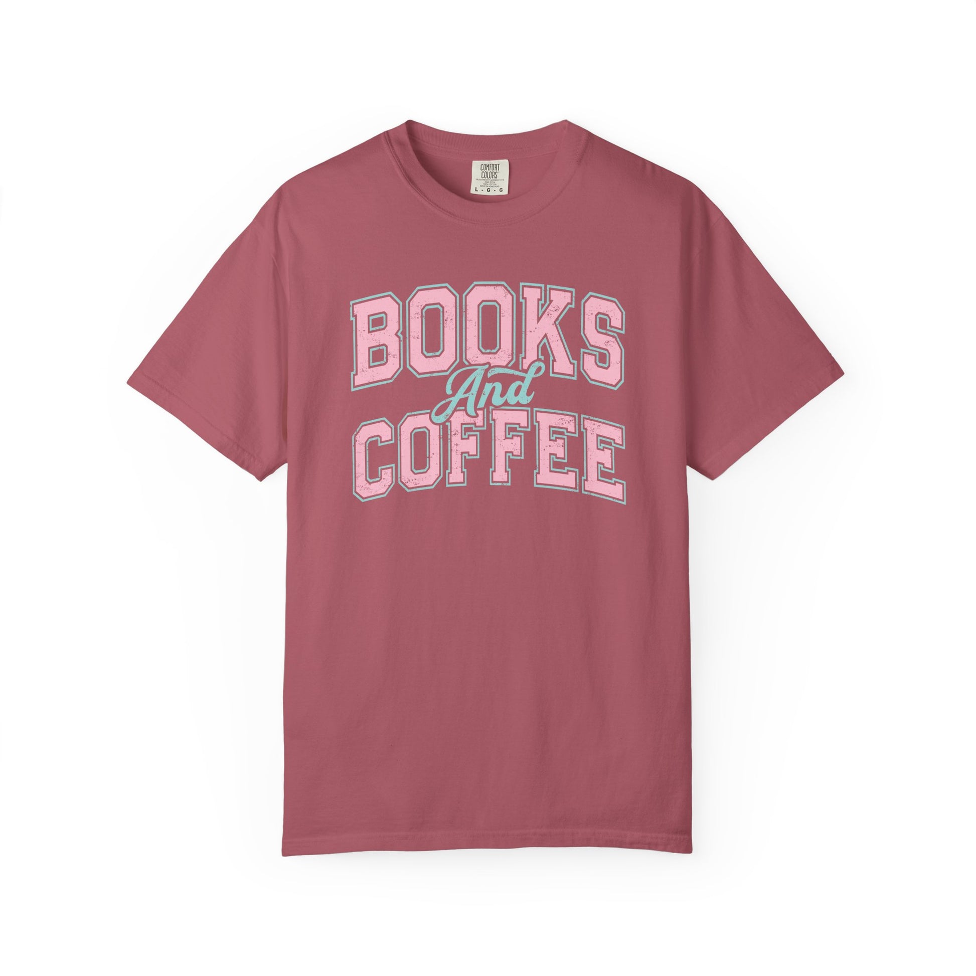 Books and Coffee Comfort Colors T-Shirt - Thespicyromancebookclub LLC