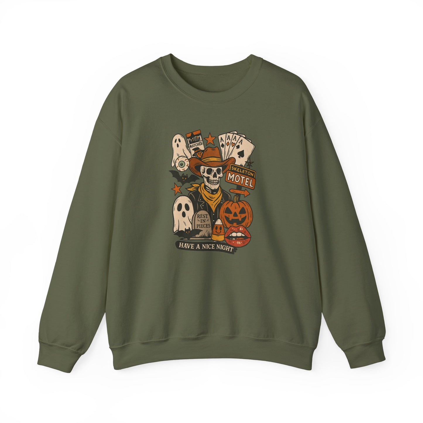 Halloween Motel Sweatshirt - Thespicyromancebookclub LLC