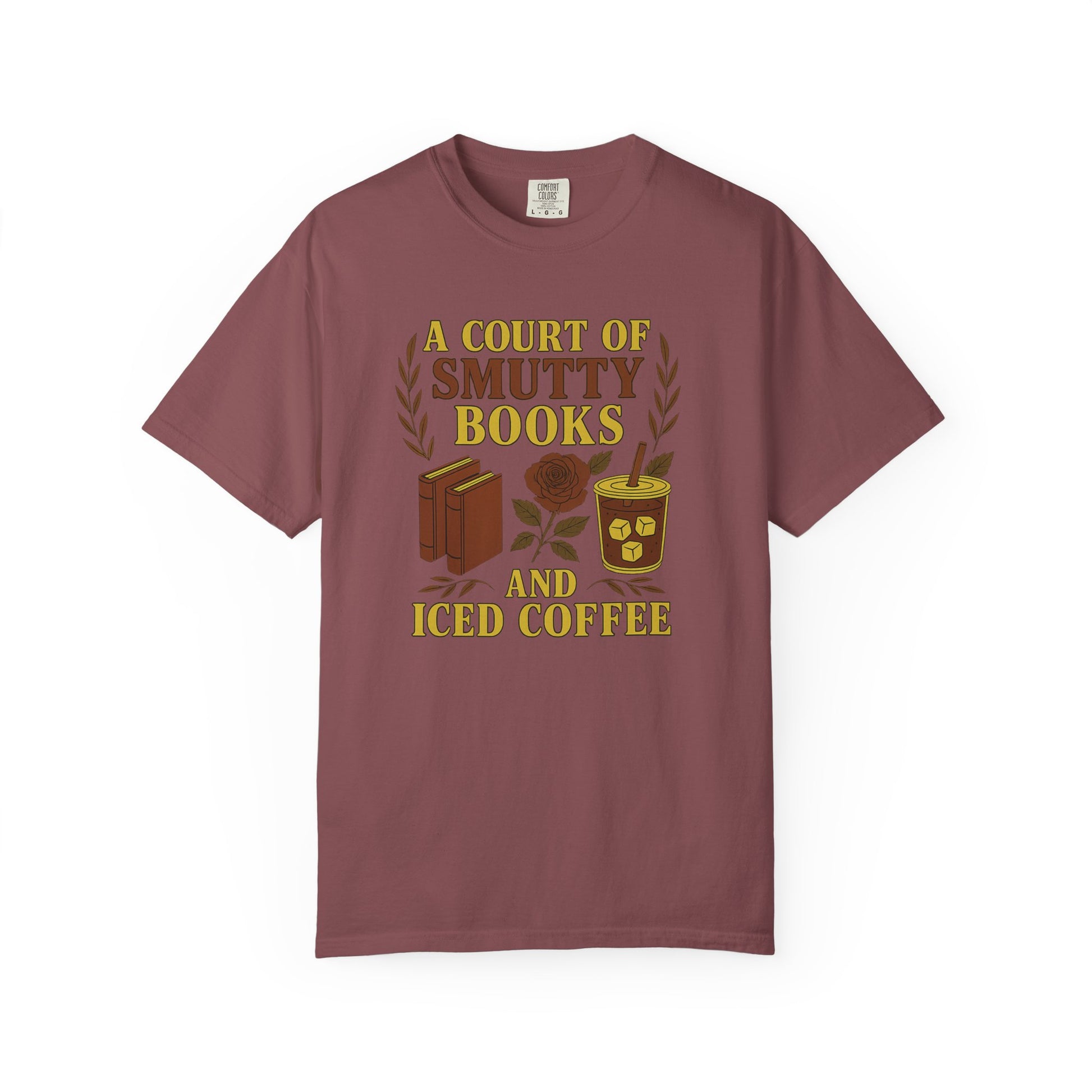 A Court Of Smutty Books And Iced Coffee T-shirt - Thespicyromancebookclub LLC