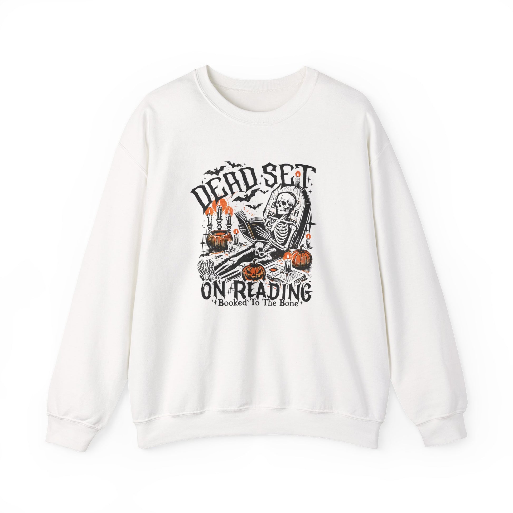Dead Set On Reading Crewneck Sweatshirt - Thespicyromancebookclub LLC