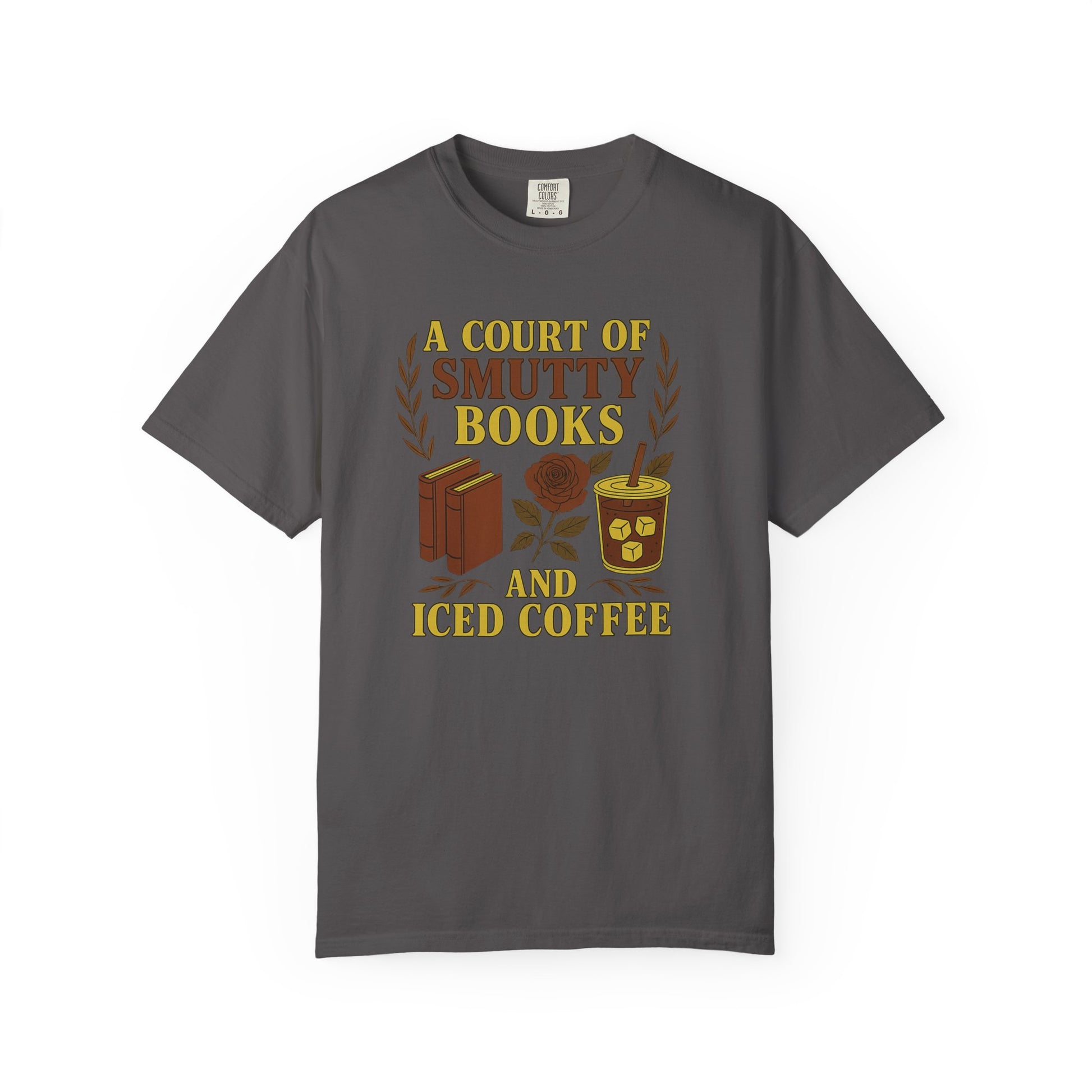 A Court Of Smutty Books And Iced Coffee T-shirt - Thespicyromancebookclub LLC