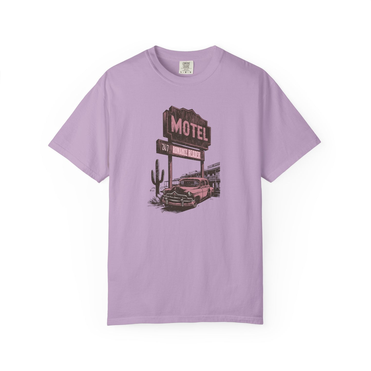 Romance Reader Motel Comfort Colors T-shirt - Thespicyromancebookclub LLC
