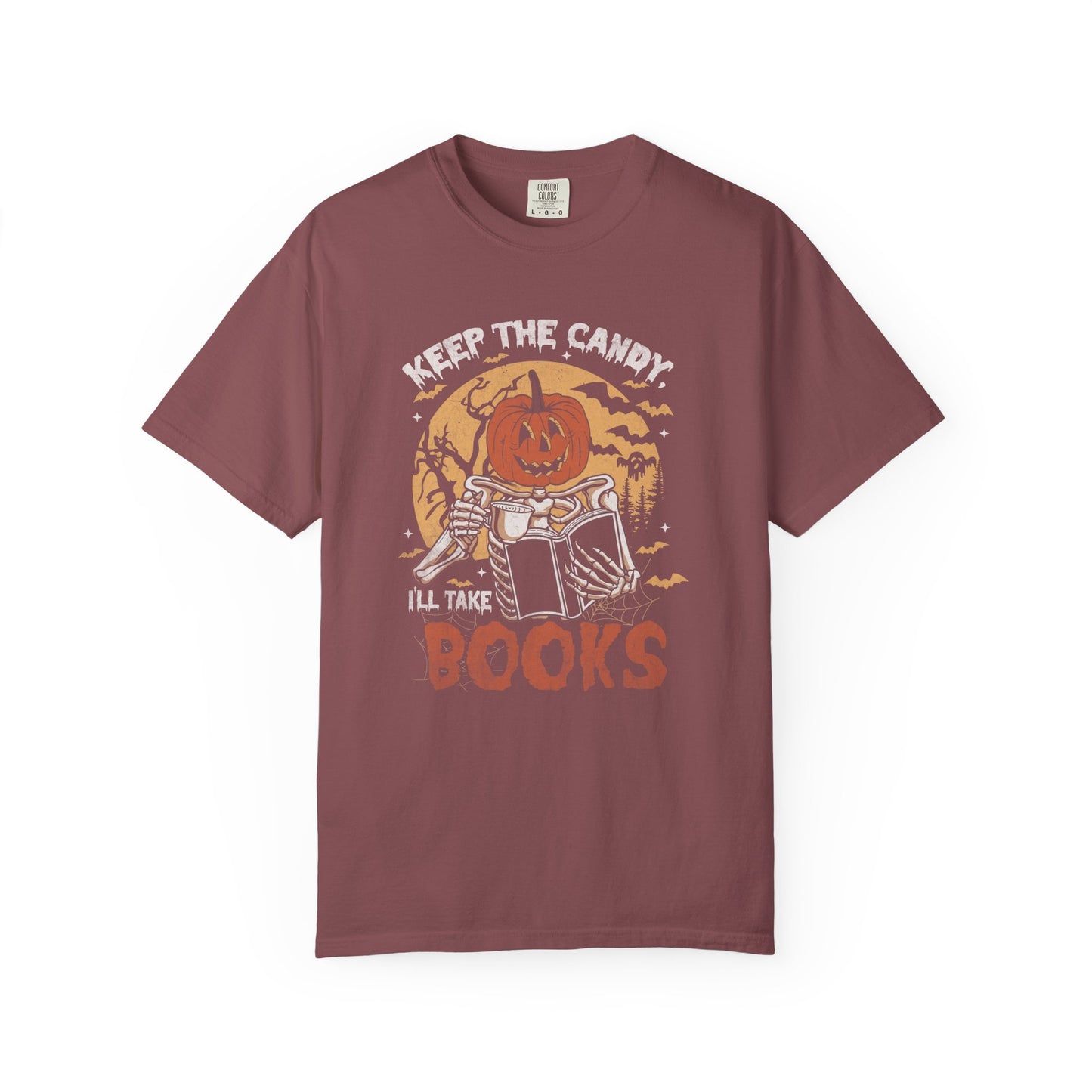 Keep The Candy I'll Take The Books Comfort T-Shirt - Thespicyromancebookclub LLC