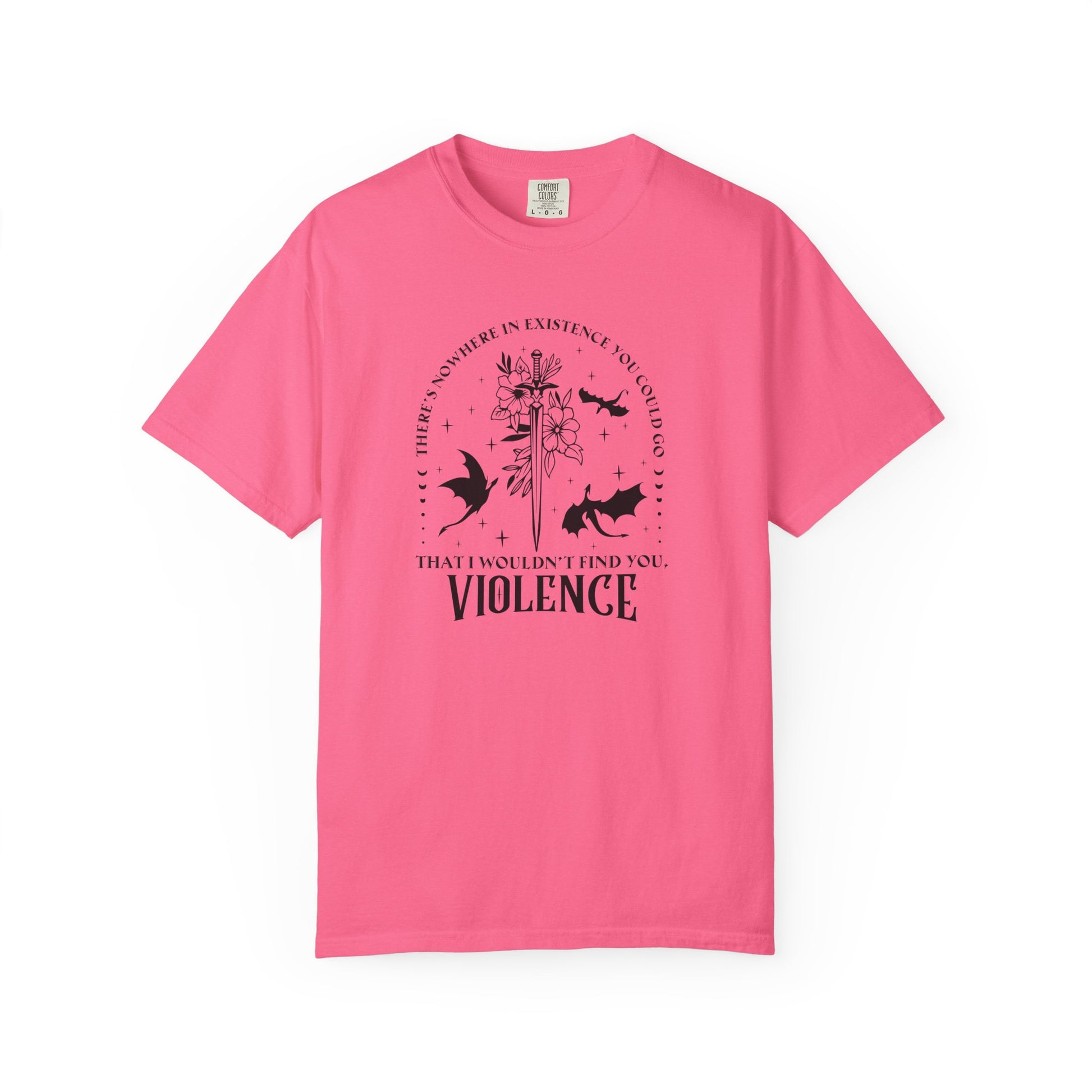 Violence Fantasy Comfort Colors T-shirt - Thespicyromancebookclub LLC