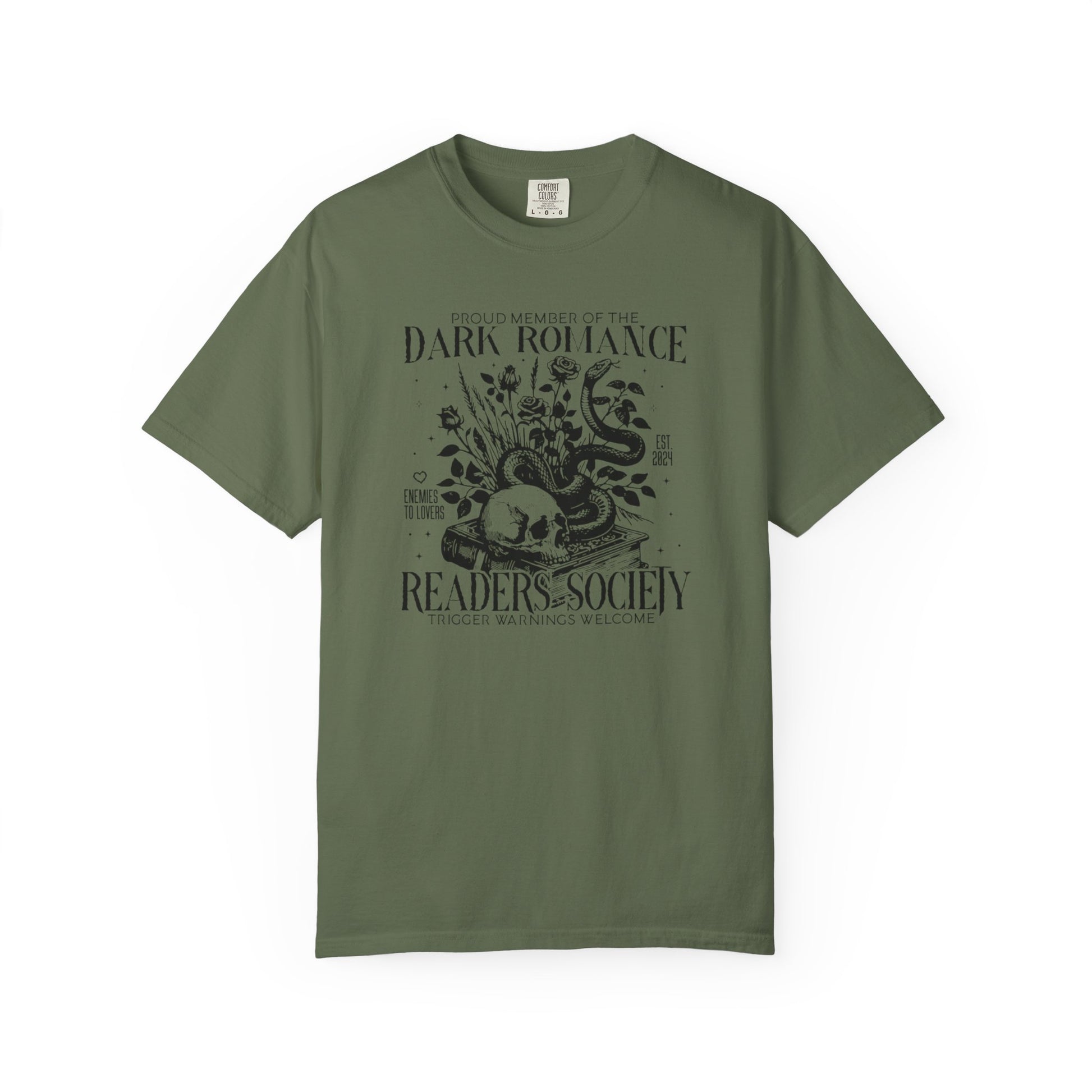 Dark Romance Readers Society Comfort Colors T-shirt - Thespicyromancebookclub LLC