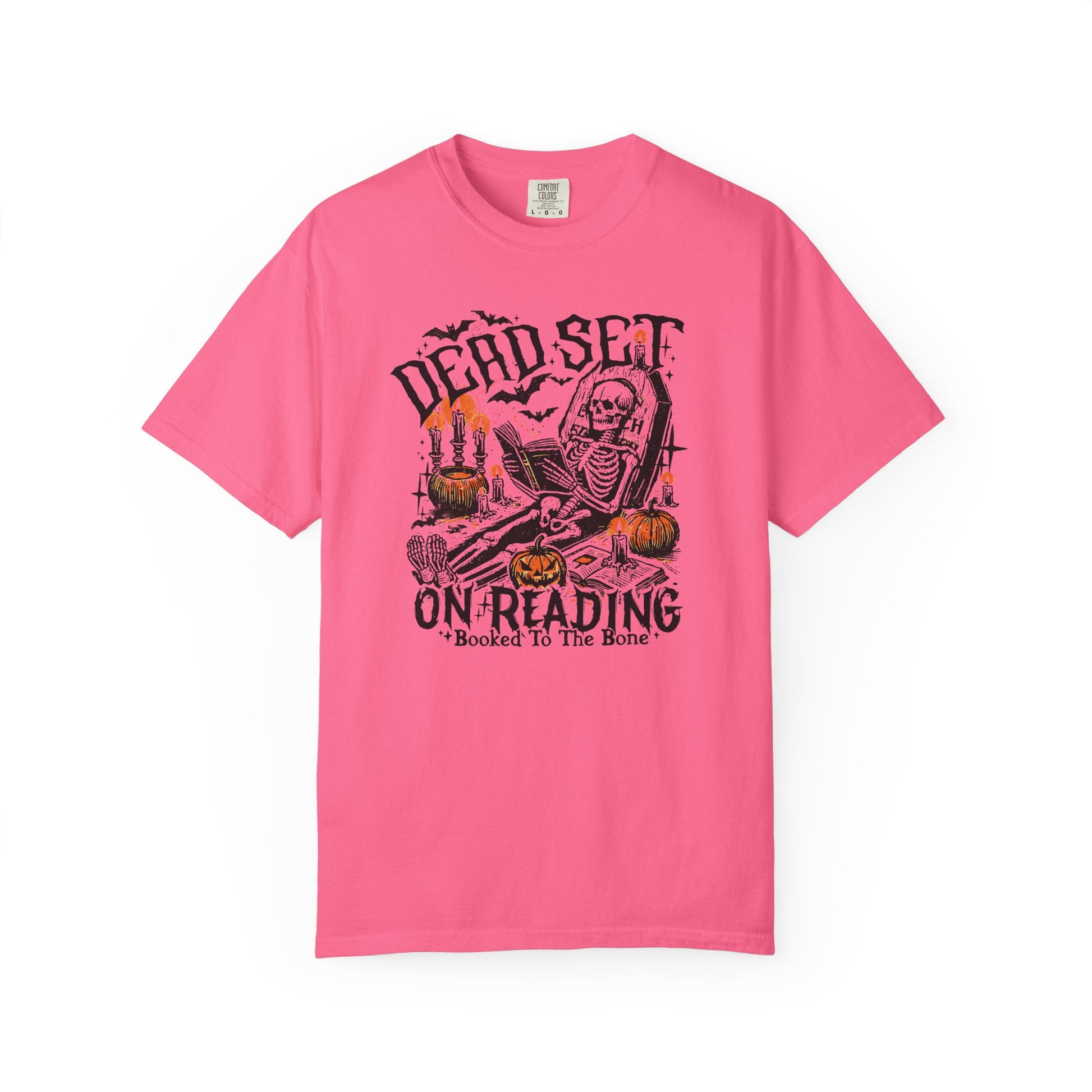 Dead Set On Reading Comfort Colors T-Shirt - Thespicyromancebookclub LLC
