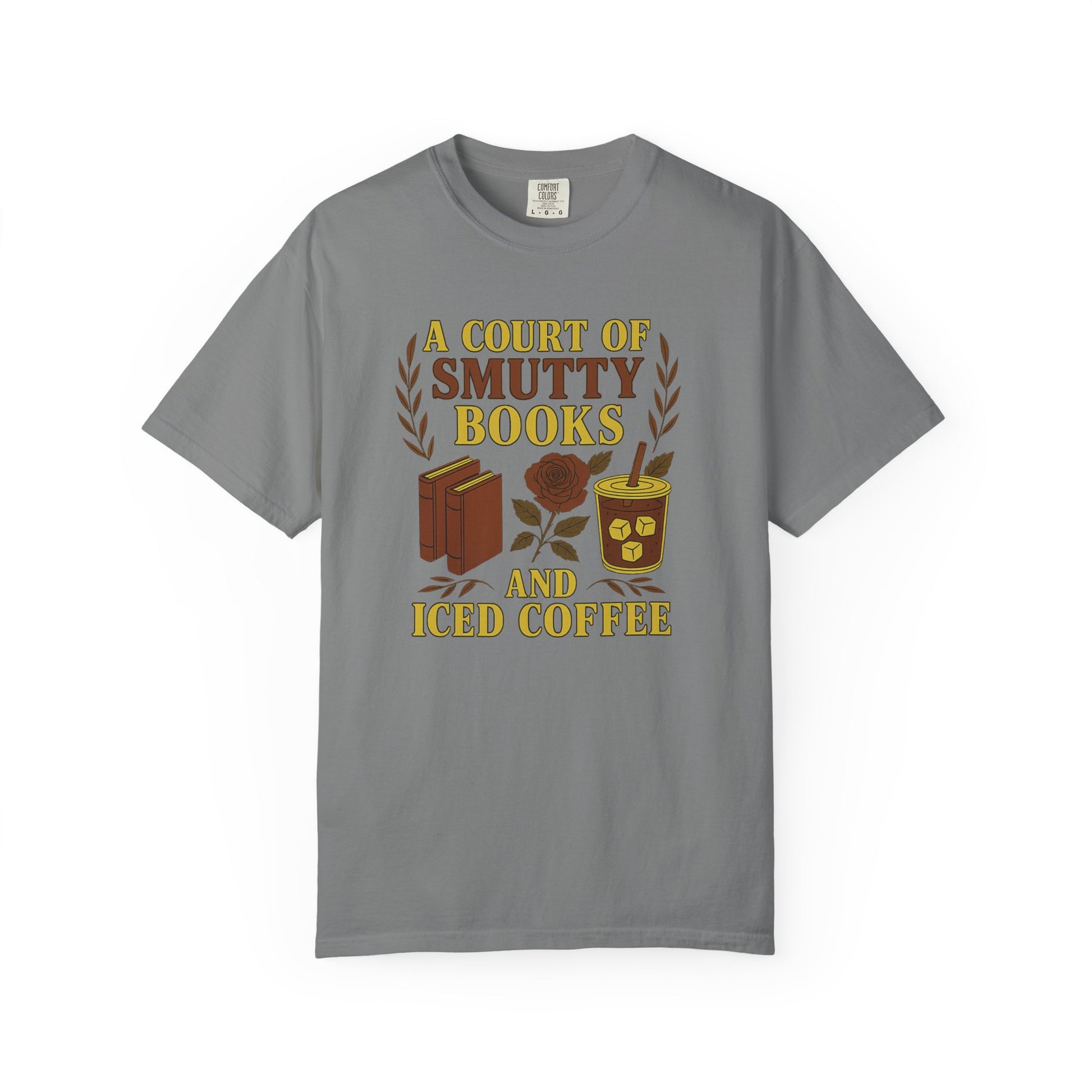 A Court Of Smutty Books And Iced Coffee T-shirt - Thespicyromancebookclub LLC