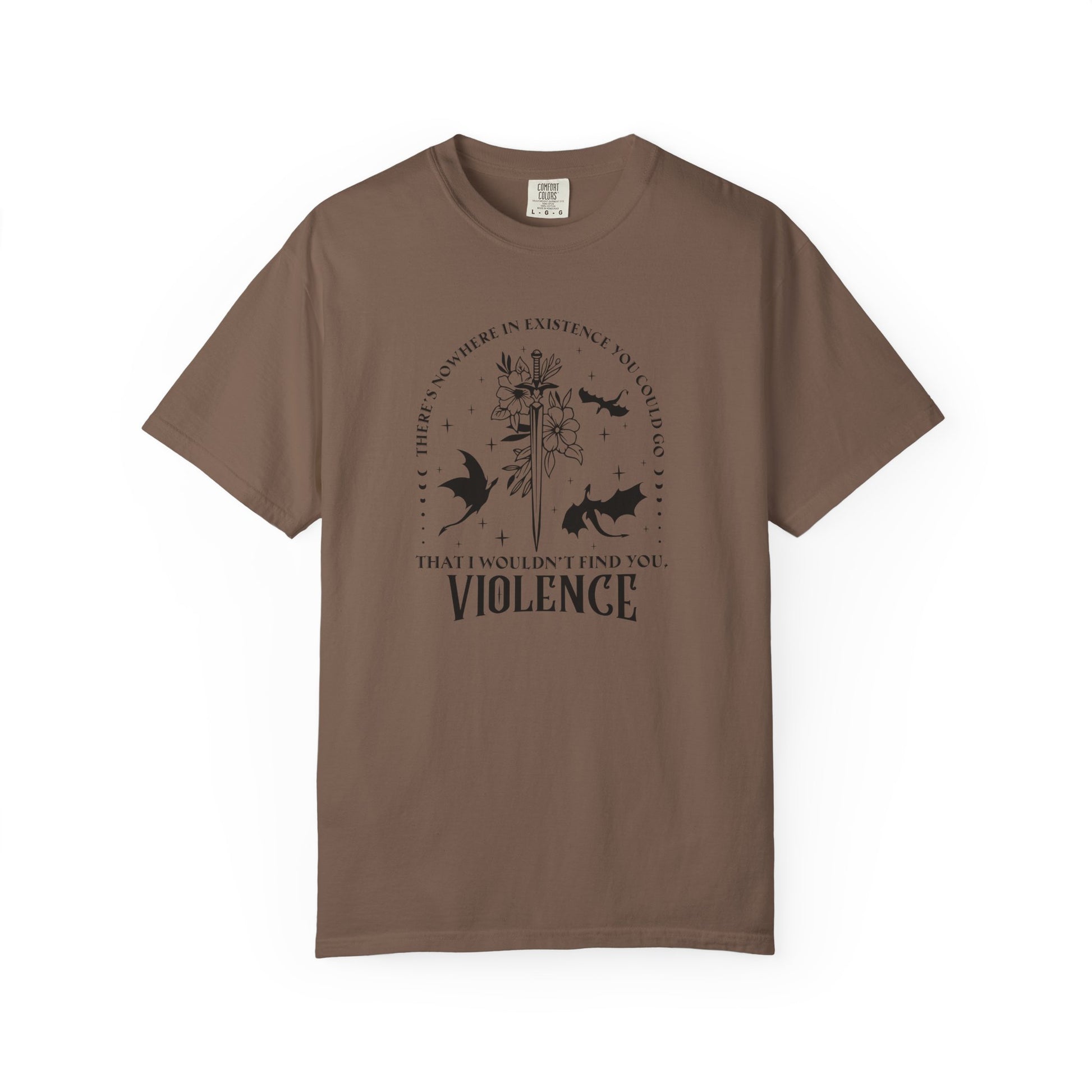Violence Fantasy Comfort Colors T-shirt - Thespicyromancebookclub LLC