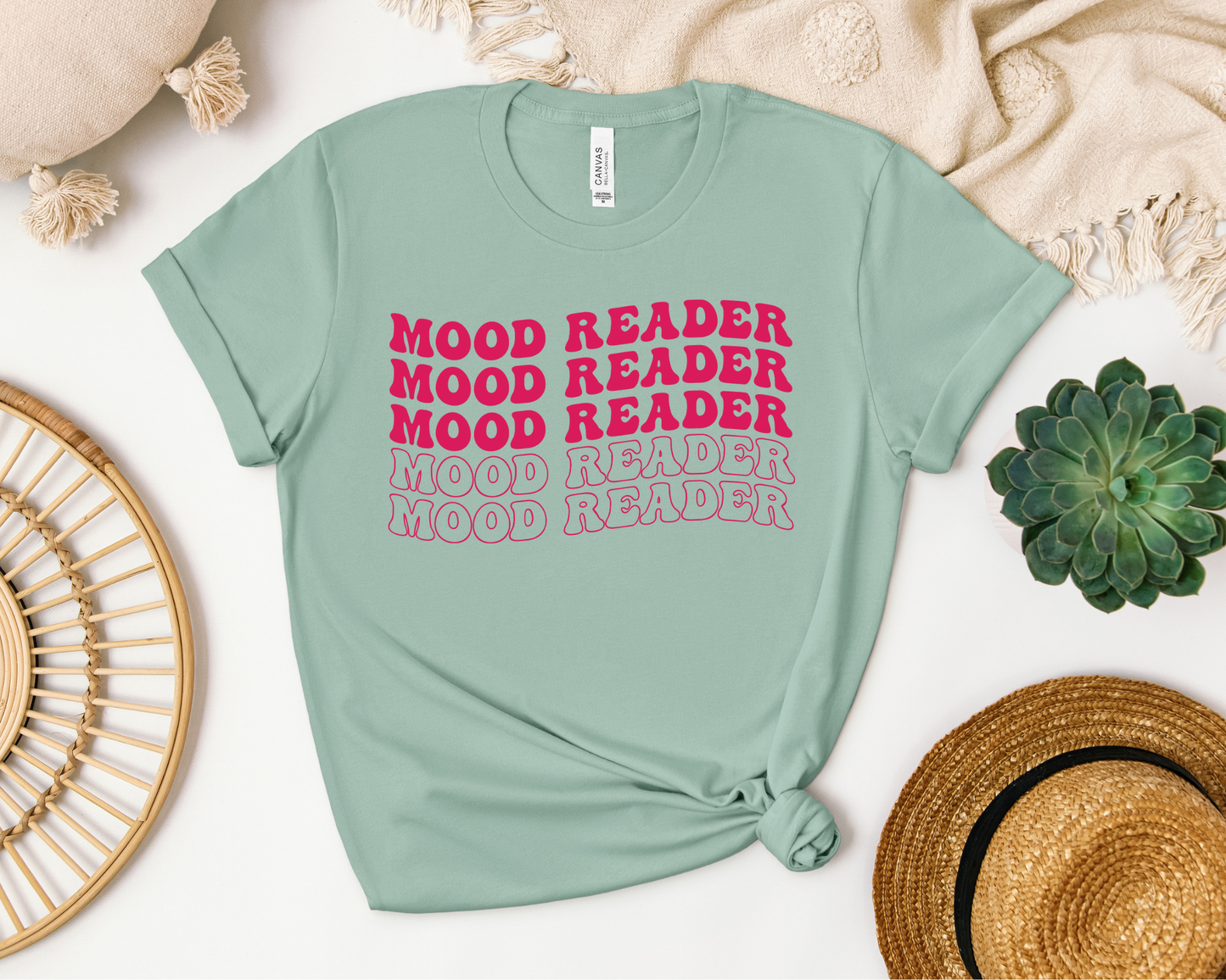 Mood Reader Pink T-shirt - Thespicyromancebookclub LLC
