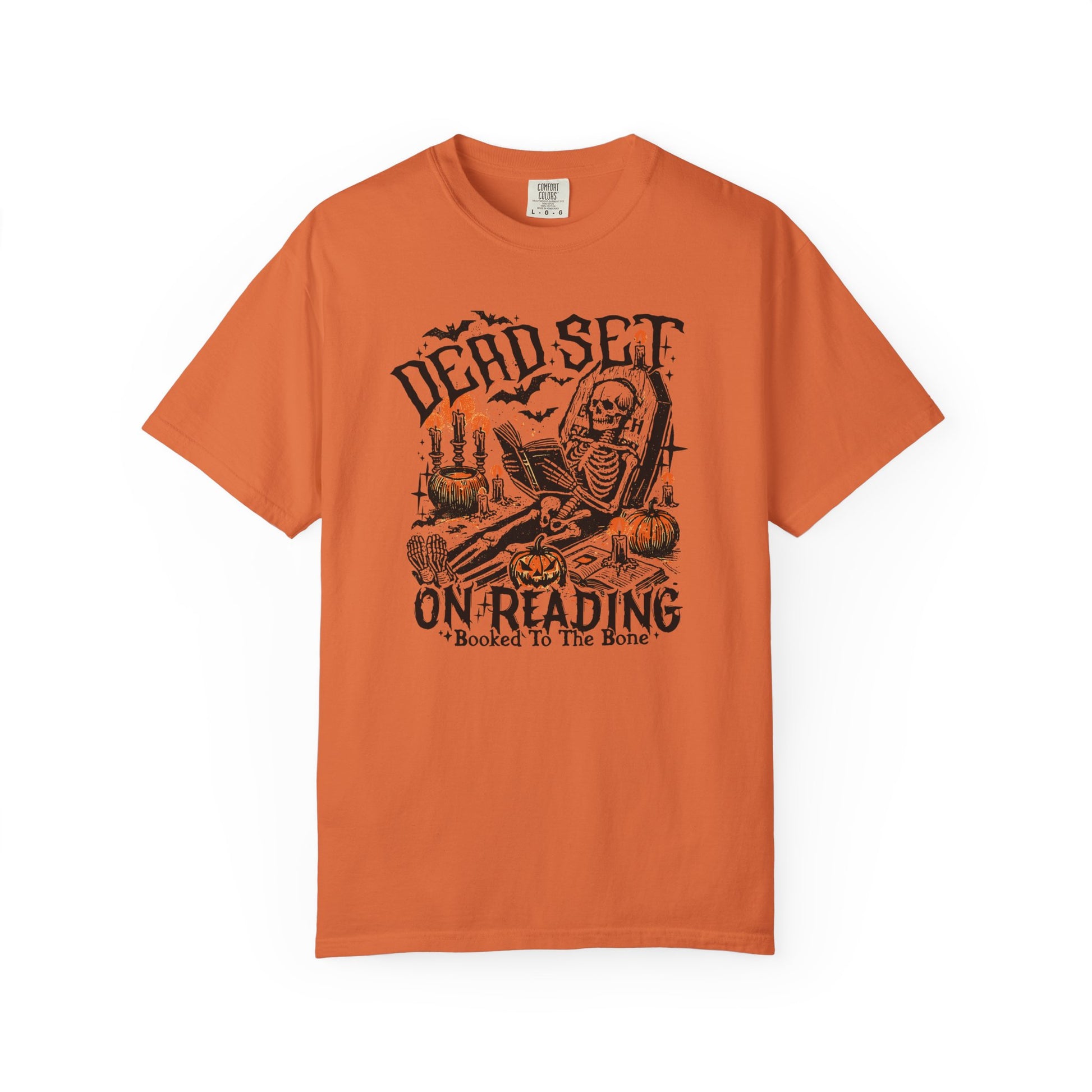 Dead Set On Reading Comfort Colors T-Shirt - Thespicyromancebookclub LLC
