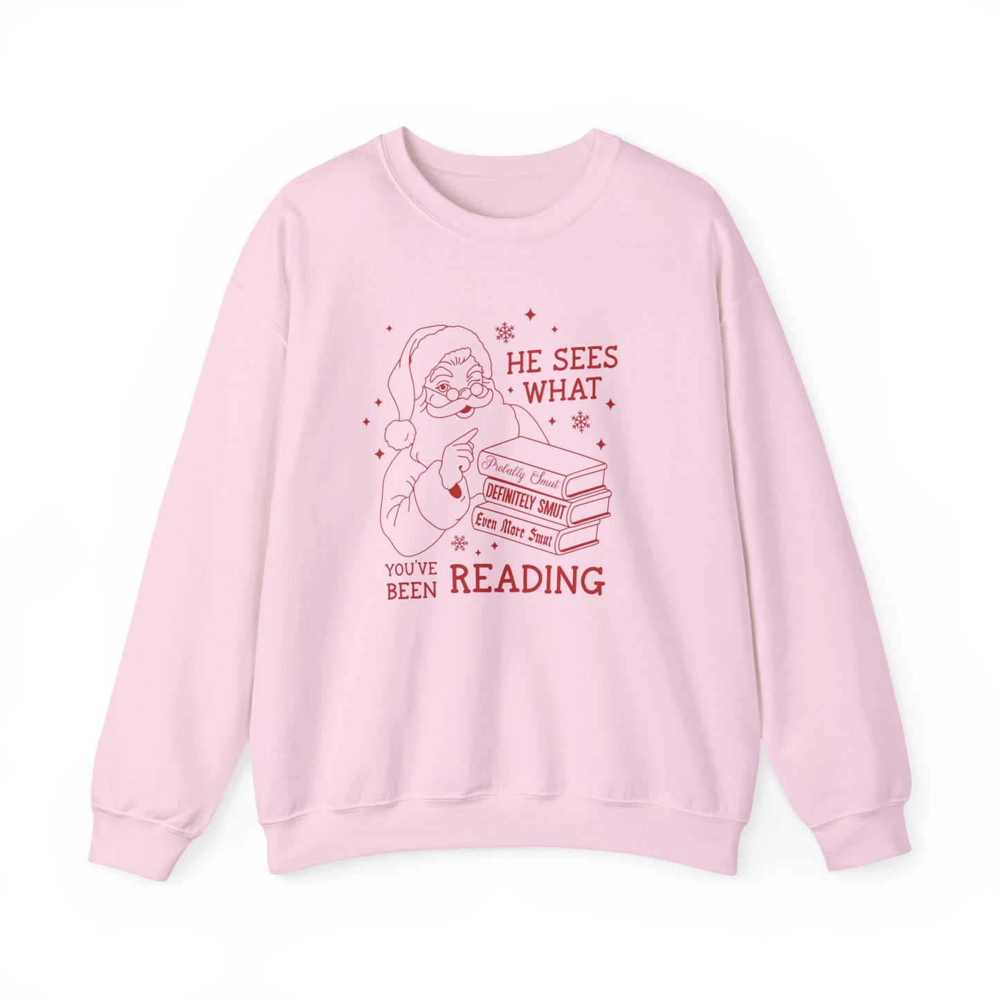 He Sees What You’ve Been Reading Crewneck Sweathshirt
