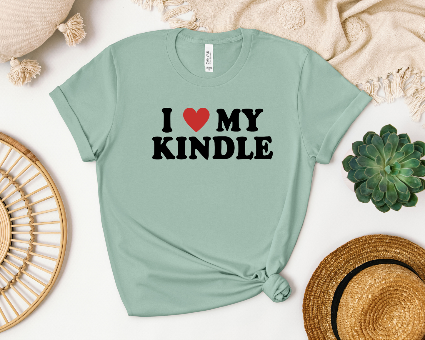 I Heart My Kindle T-Shirt - Thespicyromancebookclub LLC