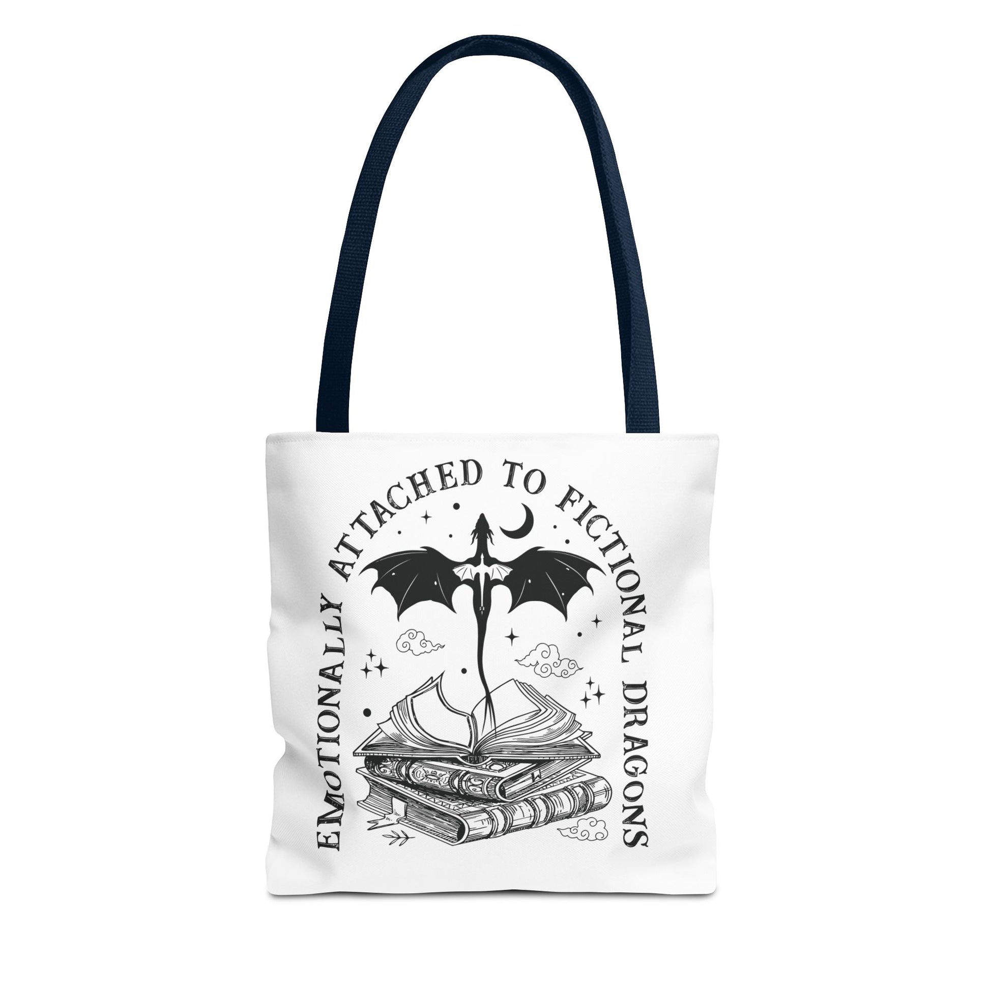 Emotionally Attached to Fictional Dragons Tote Bag - Thespicyromancebookclub LLC
