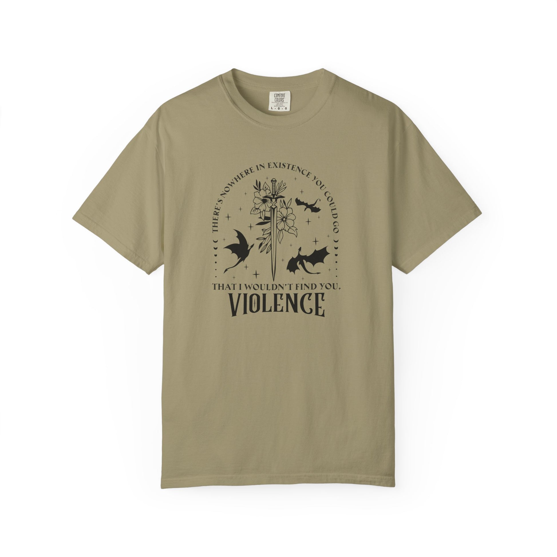 Violence Fantasy Comfort Colors T-shirt - Thespicyromancebookclub LLC