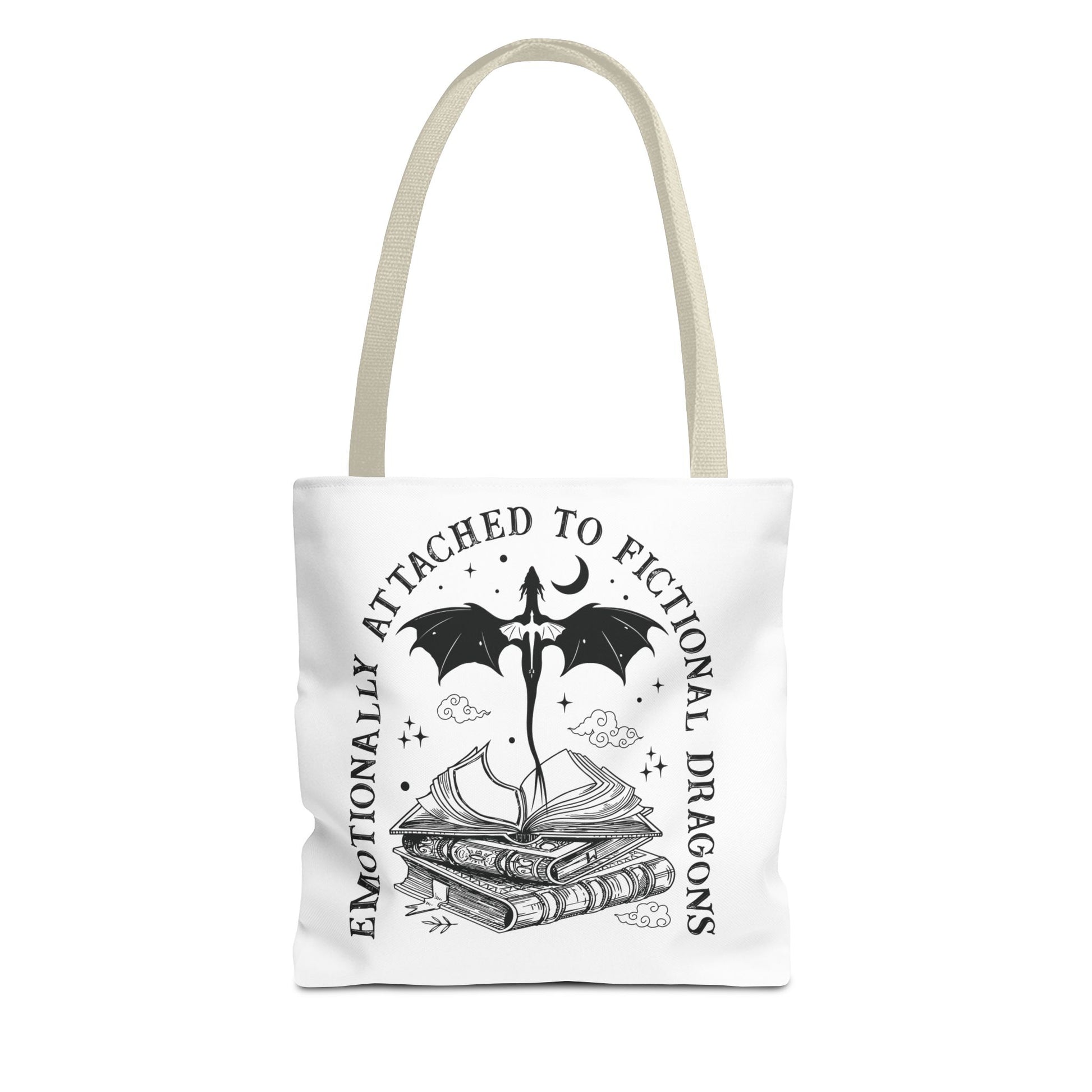 Emotionally Attached to Fictional Dragons Tote Bag - Thespicyromancebookclub LLC