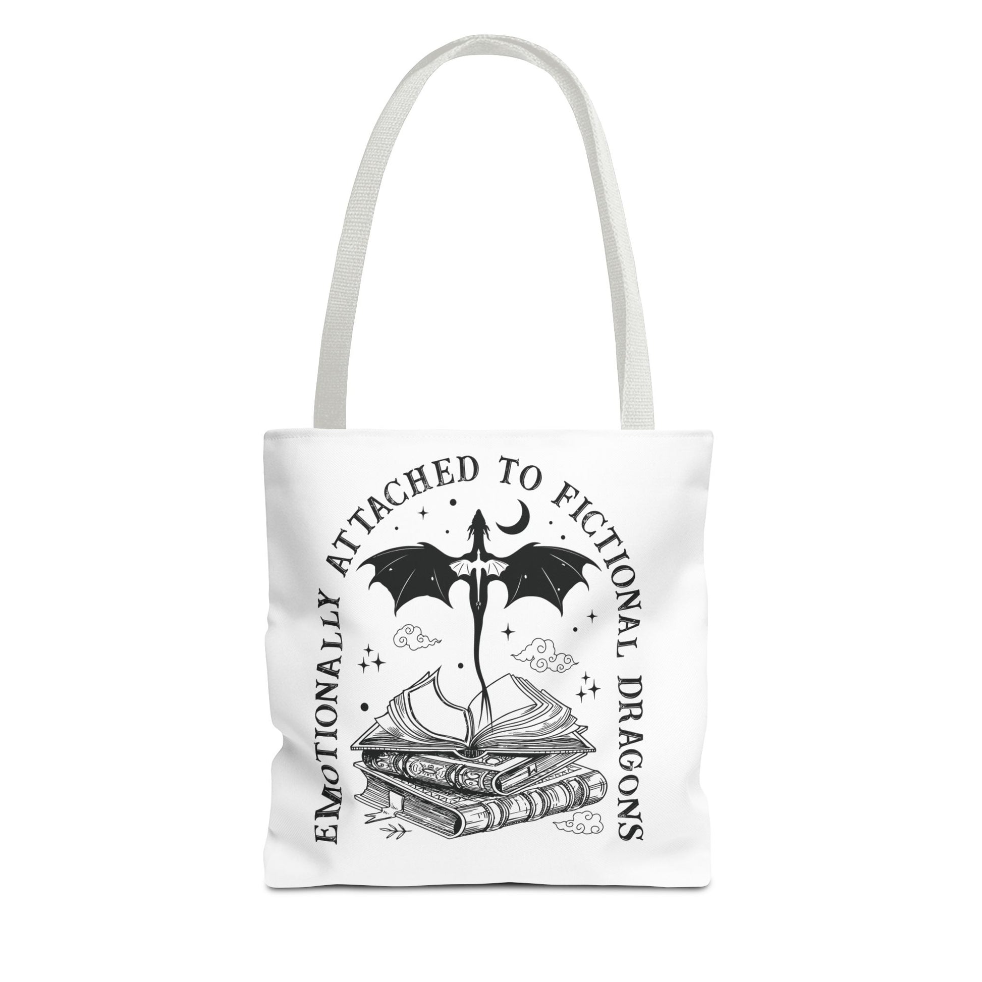 Emotionally Attached to Fictional Dragons Tote Bag - Thespicyromancebookclub LLC