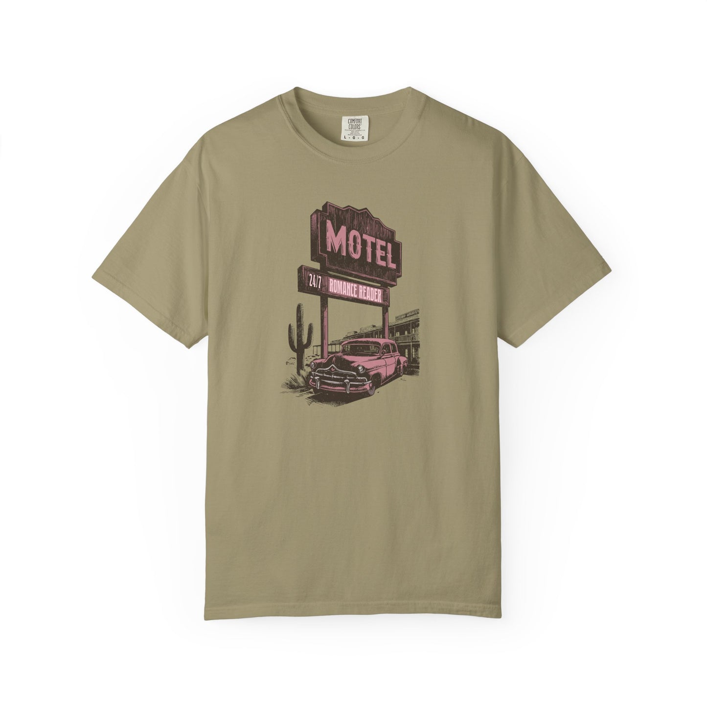 Romance Reader Motel Comfort Colors T-shirt - Thespicyromancebookclub LLC