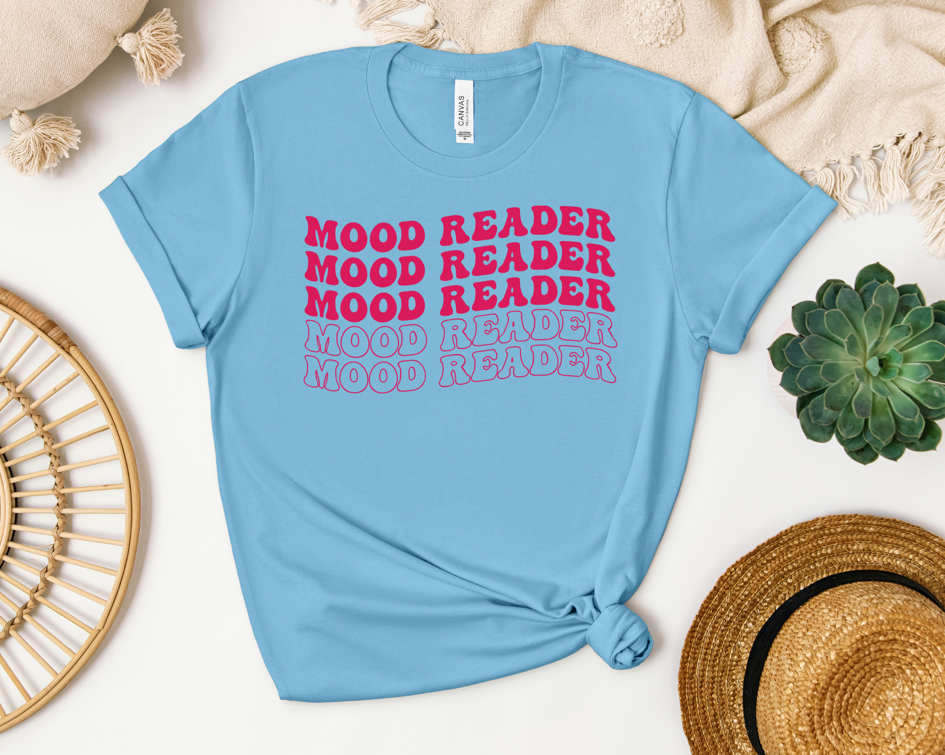 Mood Reader Pink T-shirt - Thespicyromancebookclub LLC