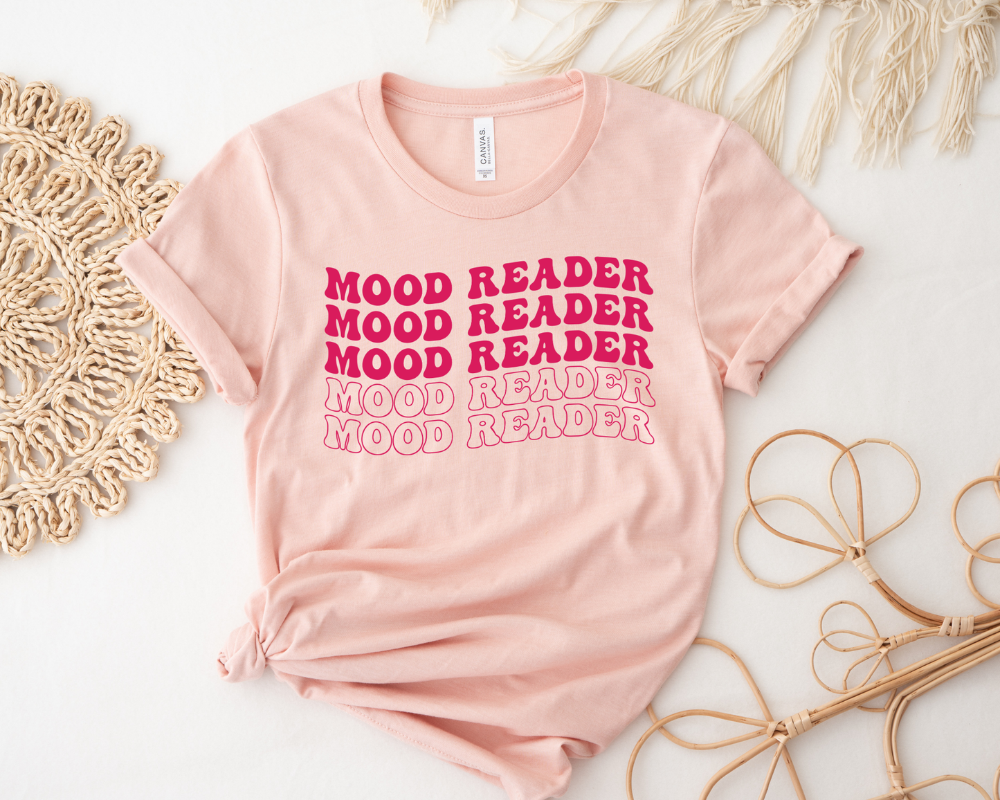 Mood Reader Pink T-shirt - Thespicyromancebookclub LLC