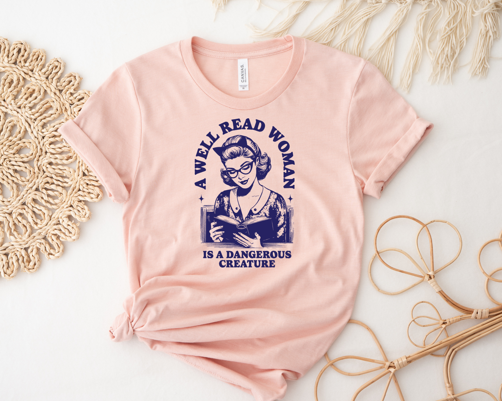 A Well Read Woman Is A Dangerous Creature T-shirt - Thespicyromancebookclub LLC