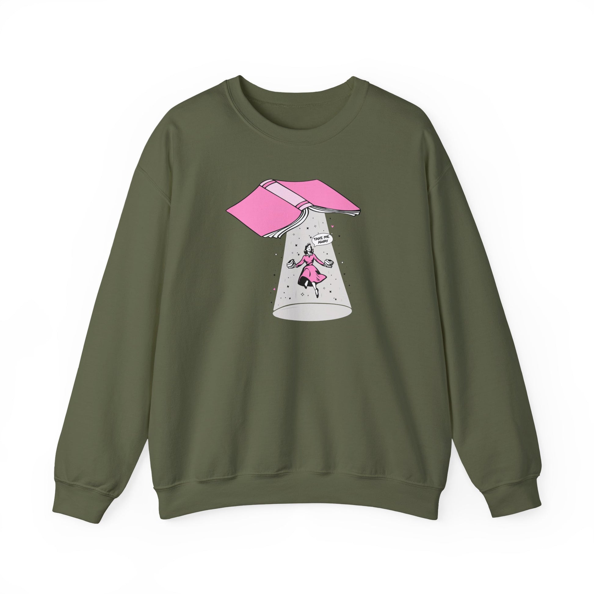 Take Me Away Bookish Sweatshirt - Thespicyromancebookclub LLC