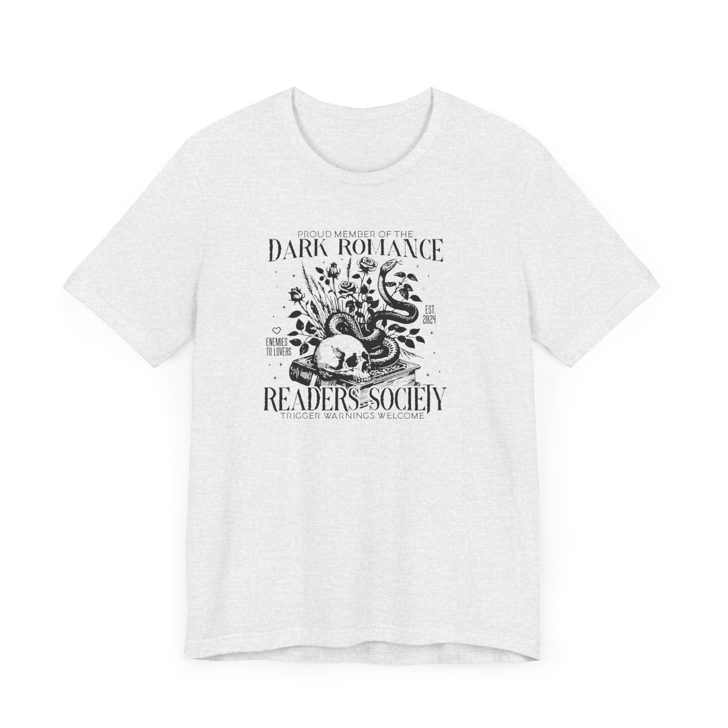 The Dark Romance Readers Society” Bella + Canvas T-shirt - Thespicyromancebookclub LLC