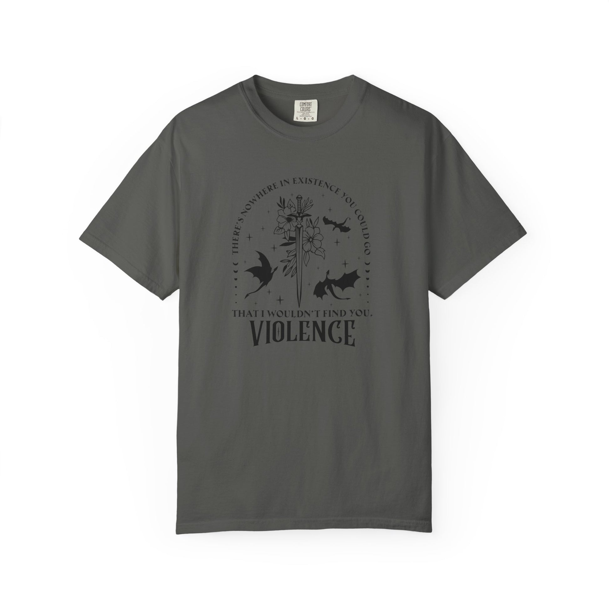 Violence Fantasy Comfort Colors T-shirt - Thespicyromancebookclub LLC