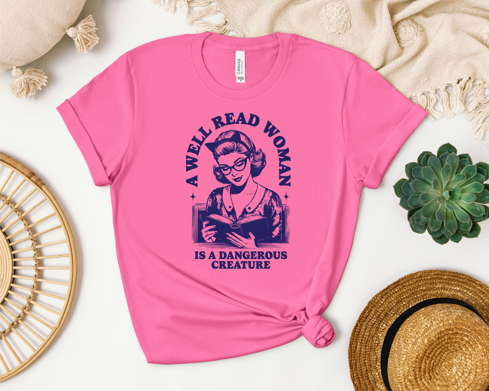 A Well Read Woman Is A Dangerous Creature T-shirt - Thespicyromancebookclub LLC