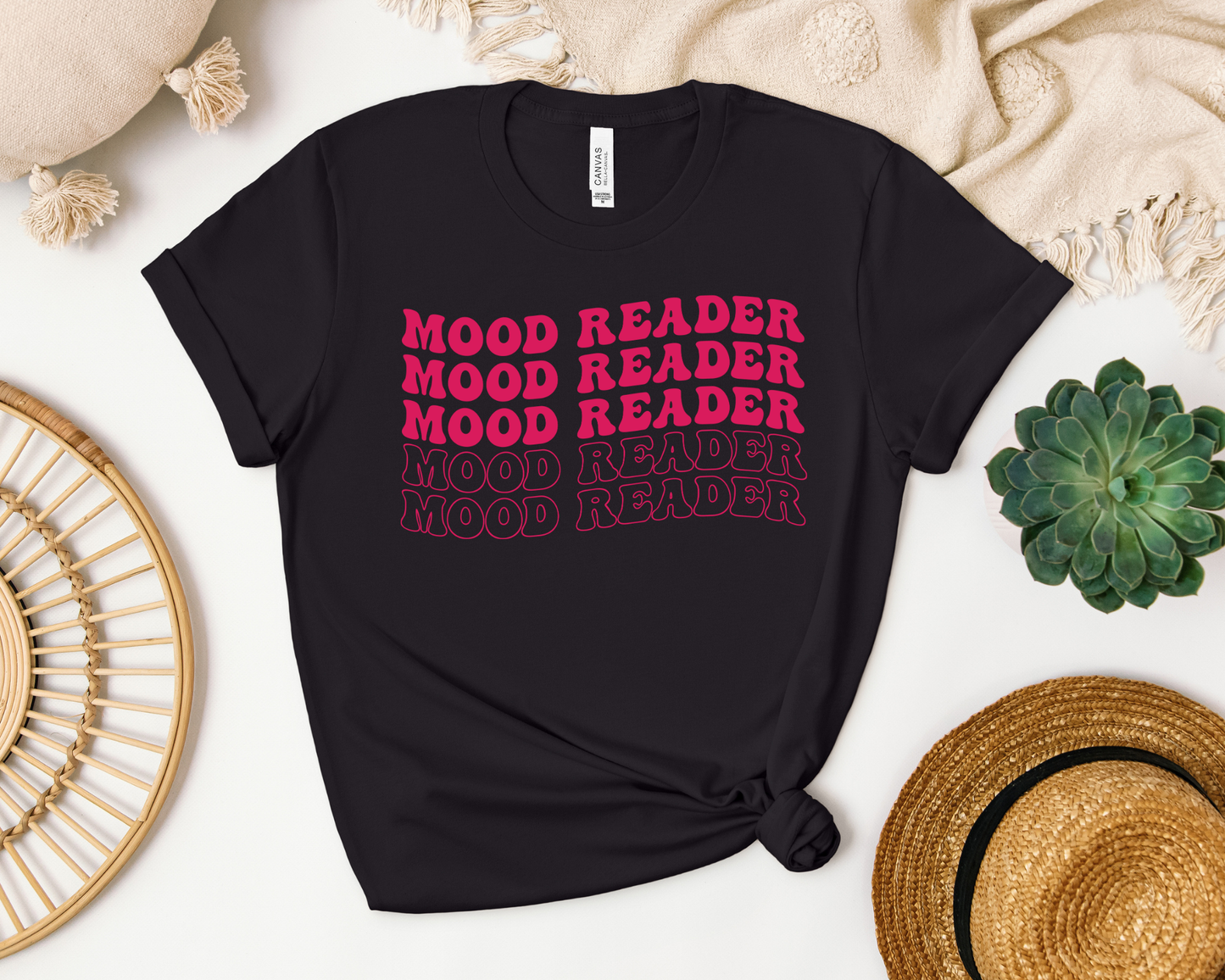 Mood Reader Pink T-shirt - Thespicyromancebookclub LLC