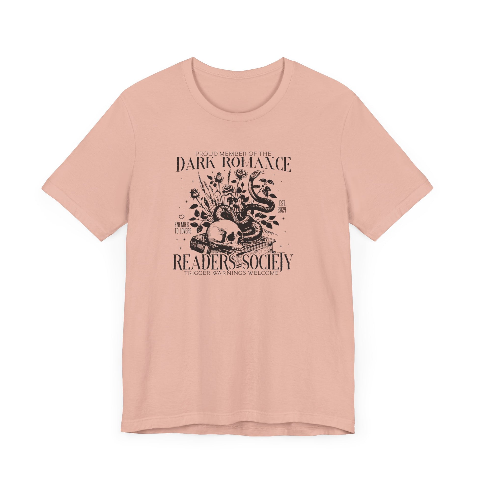 The Dark Romance Readers Society” Bella + Canvas T-shirt - Thespicyromancebookclub LLC
