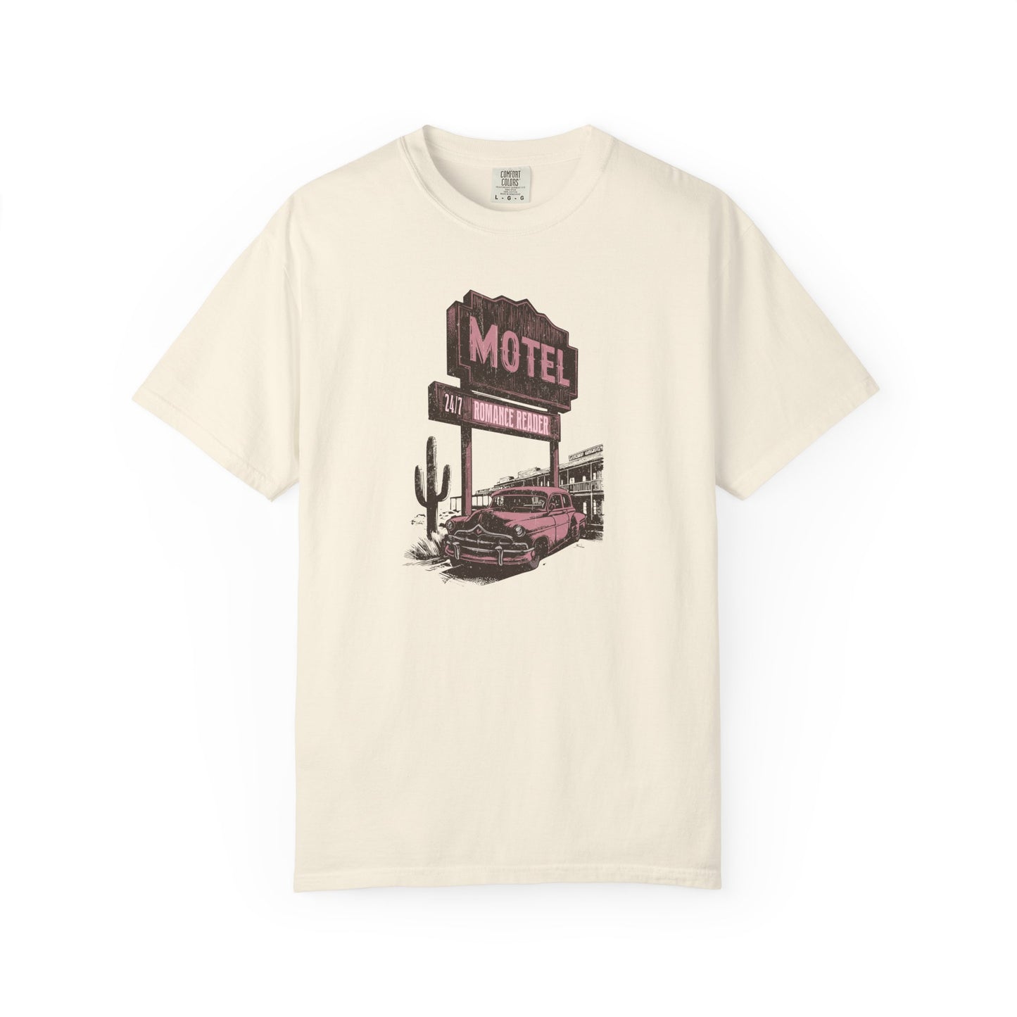 Romance Reader Motel Comfort Colors T-shirt - Thespicyromancebookclub LLC