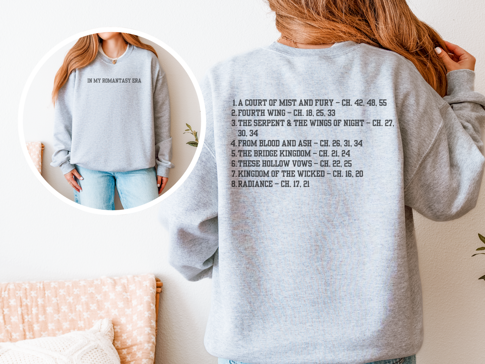 In My Romantasy Era Crewneck Sweatshirt-Spicy Chapters - Thespicyromancebookclub LLC