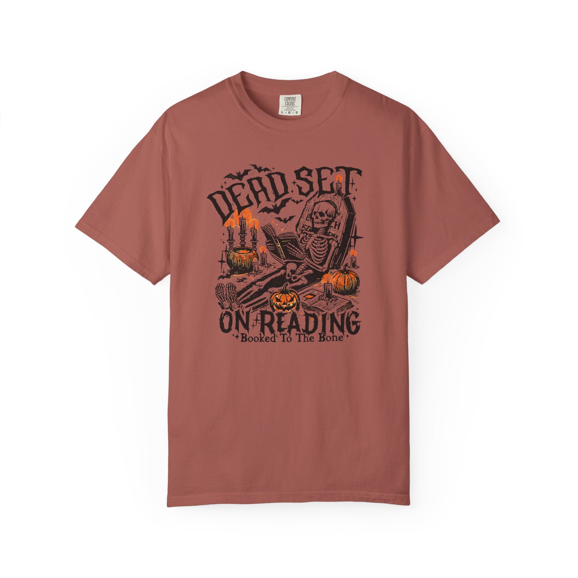 Dead Set On Reading Comfort Colors T-Shirt - Thespicyromancebookclub LLC