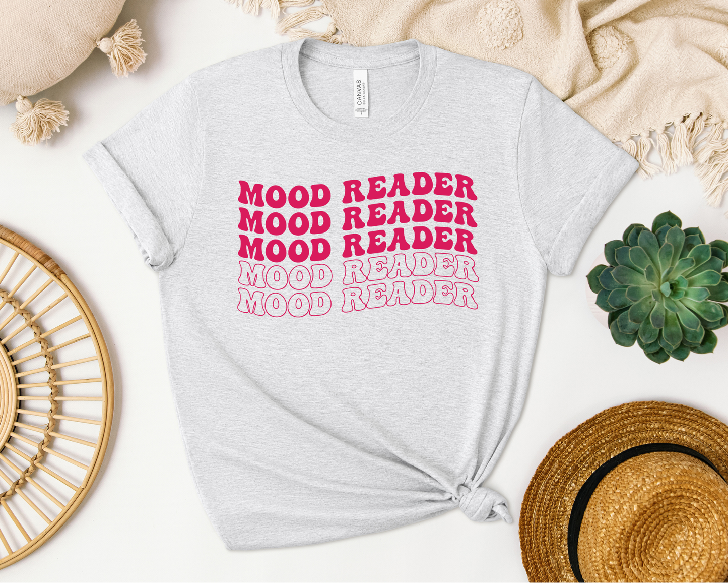 Mood Reader Pink T-shirt - Thespicyromancebookclub LLC