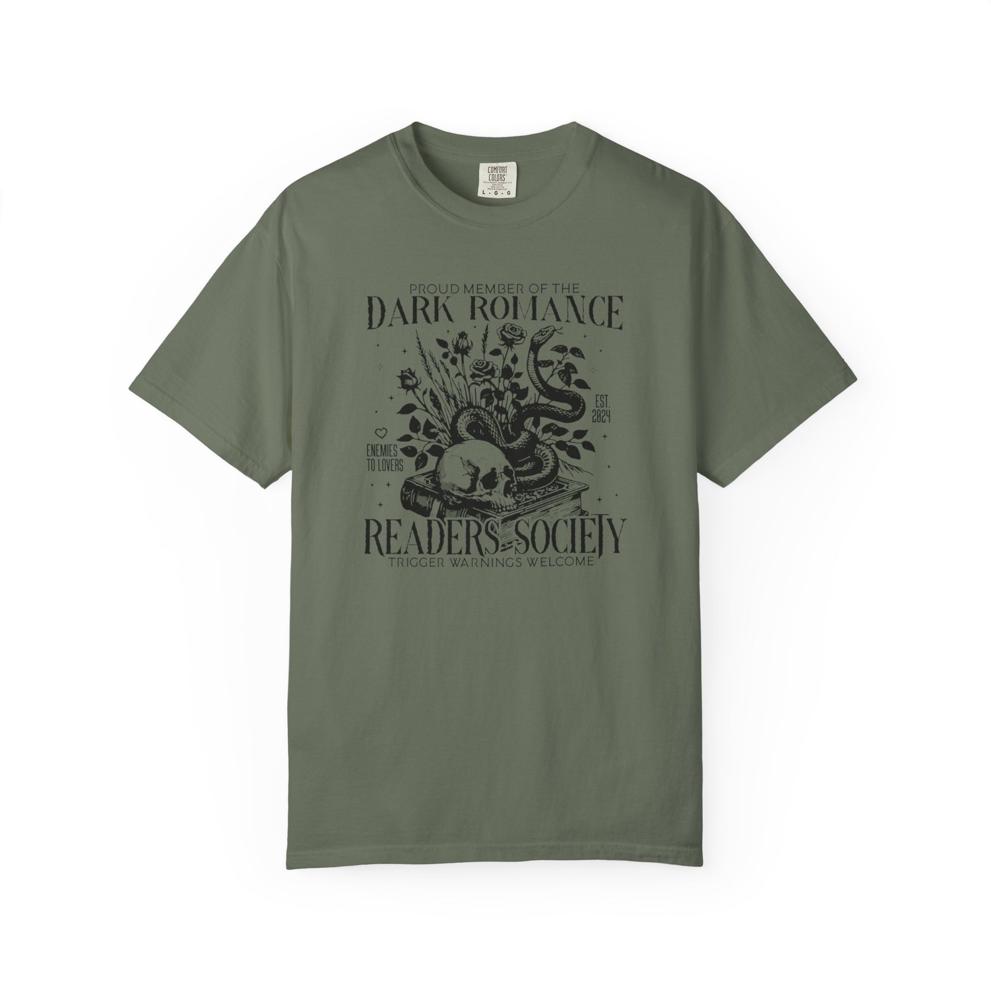 Dark Romance Readers Society Comfort Colors T-shirt - Thespicyromancebookclub LLC