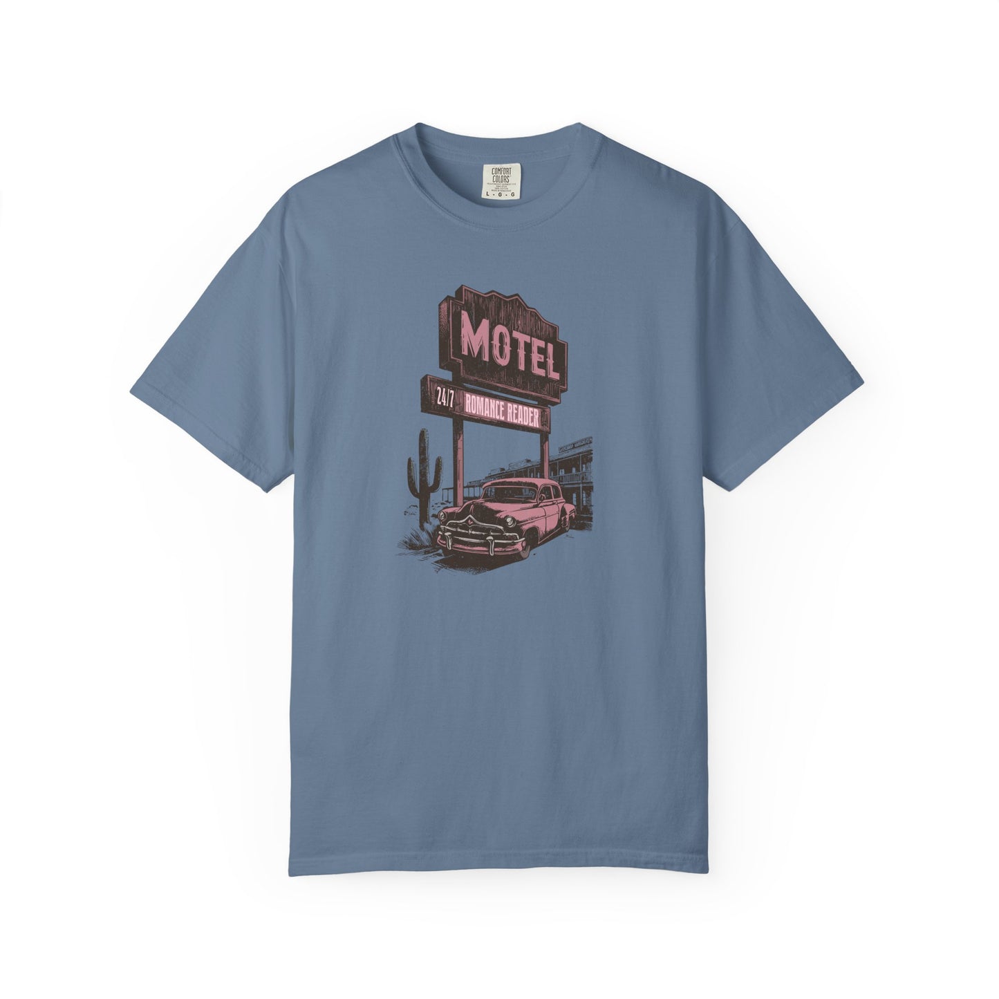 Romance Reader Motel Comfort Colors T-shirt - Thespicyromancebookclub LLC