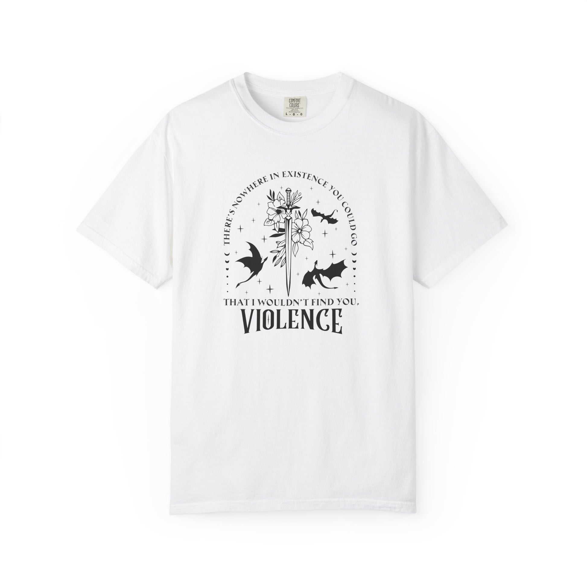 Violence Fantasy Comfort Colors T-shirt - Thespicyromancebookclub LLC