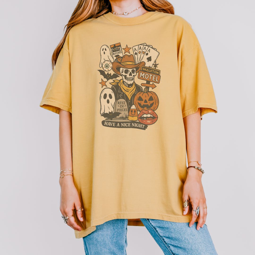 Halloween Motel Comfort Colors T-Shirt - Thespicyromancebookclub LLC